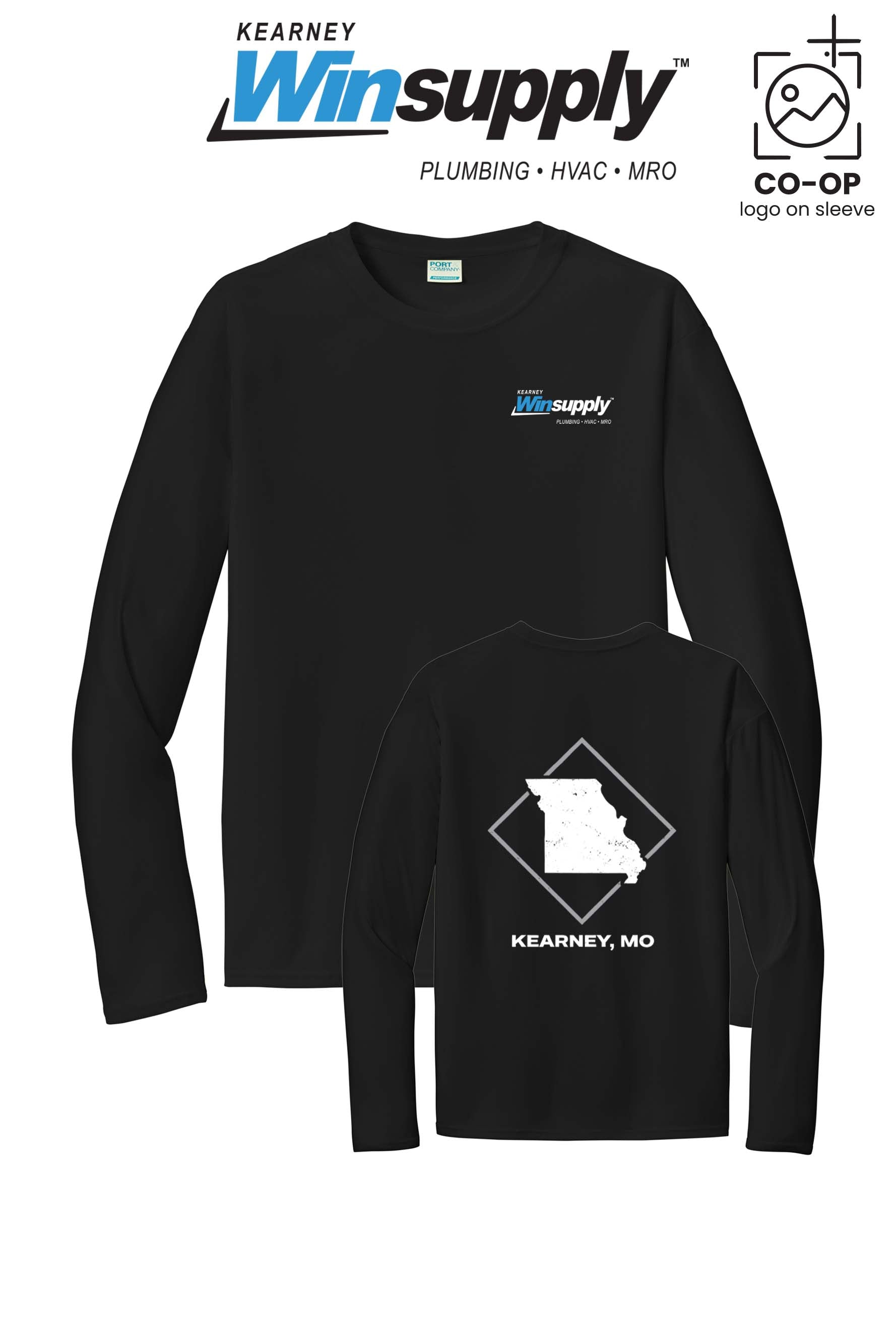 Port & Co™ Performance UPF 50 Long Sleeve - Kearney Winsupply