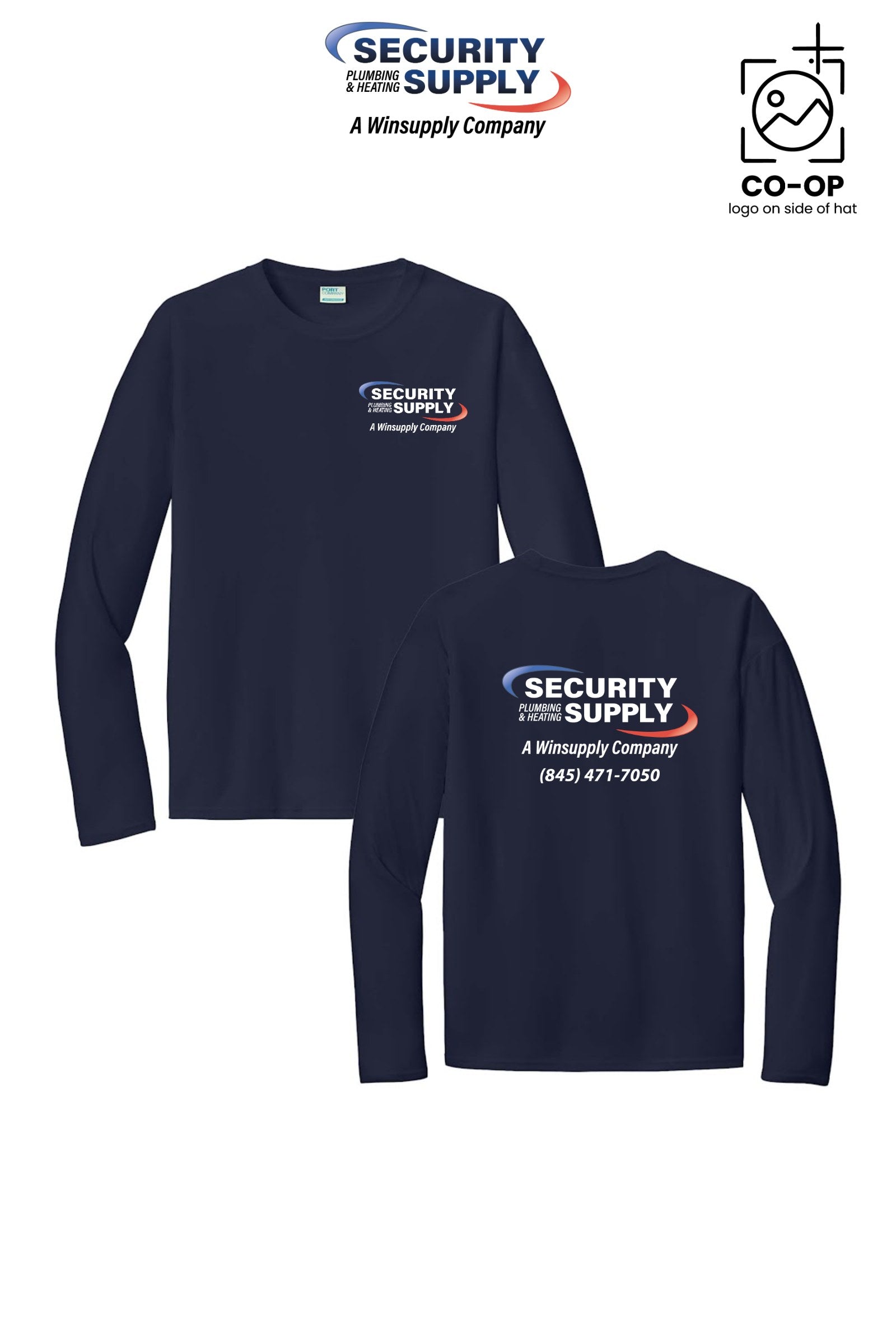 Port & Co™ Performance UPF 50 Long Sleeve - Security Plumbing & Heating Supply - Poughkeepsie, NY
