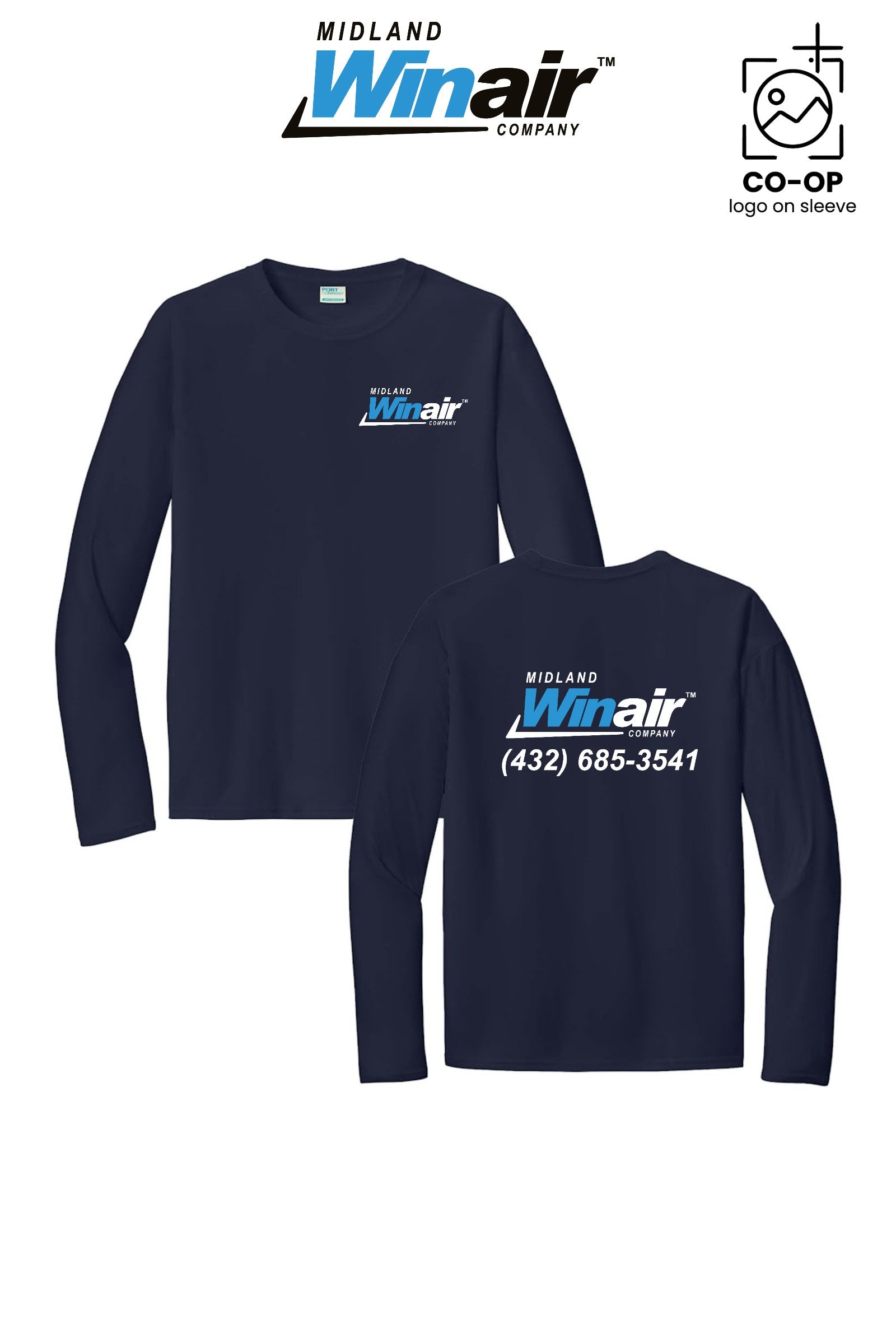 Port & Co™ Performance UPF 50 Long Sleeve - Midland Winair