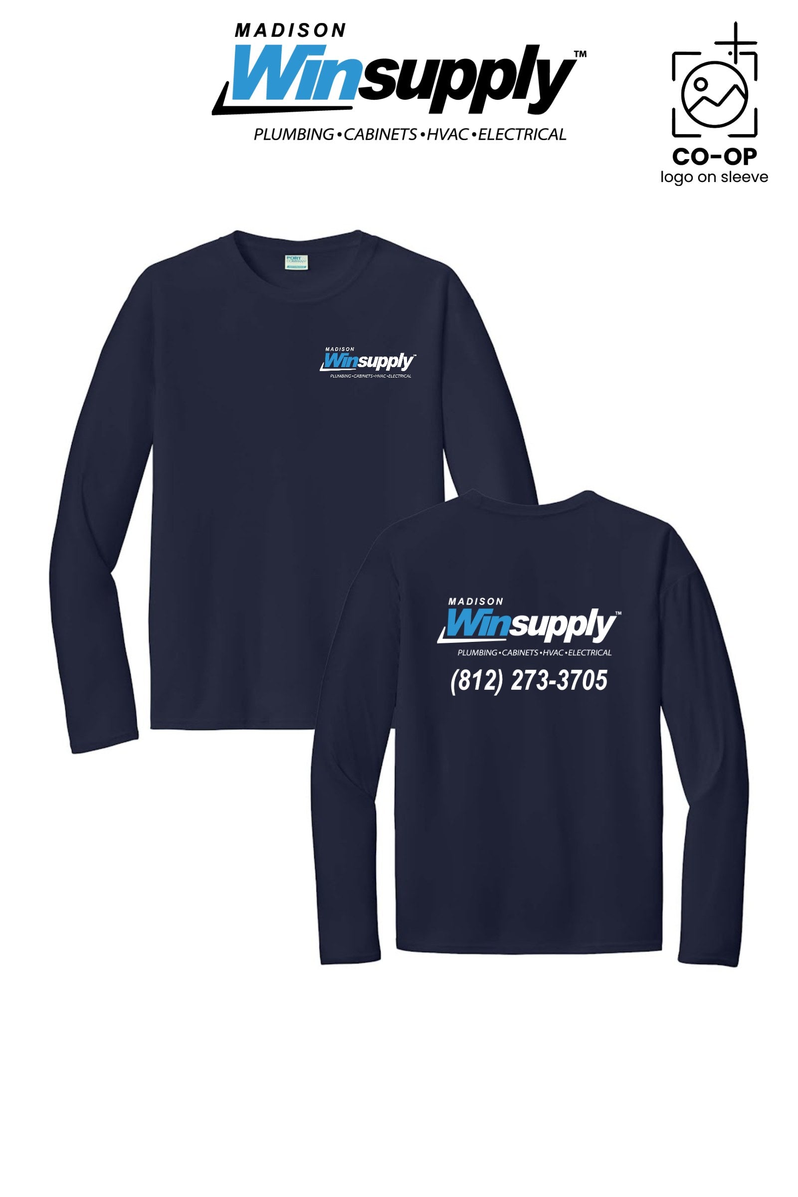 Port & Co™ Performance UPF 50 Long Sleeve - Madison Winsupply