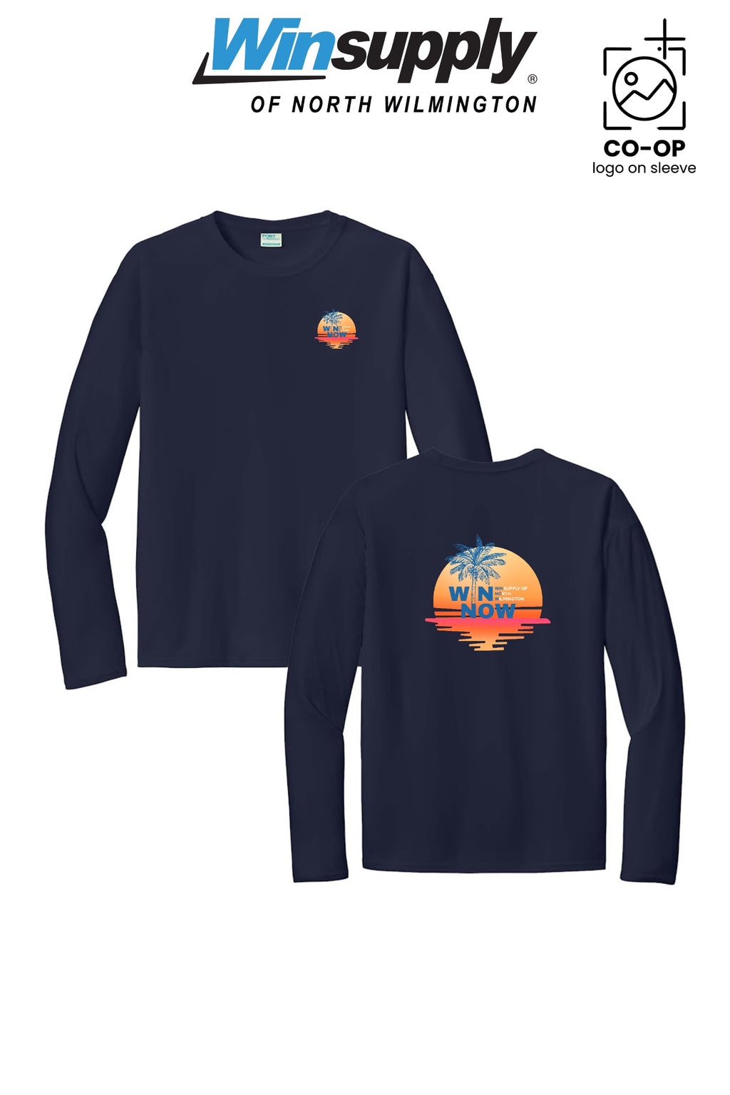 "WIN NOW" Port & Co™ Performance UPF 50 Long Sleeve - Winsupply N Wilmington NC