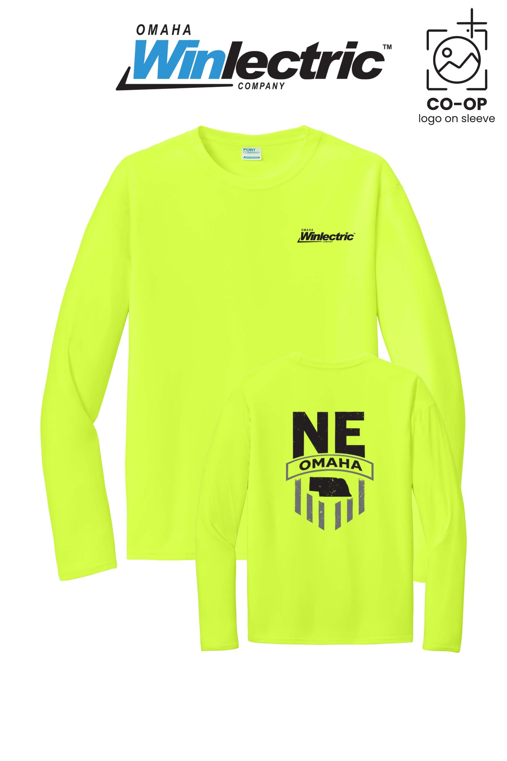 Port & Co™ Performance UPF 50 Long Sleeve - Omaha Winlectric