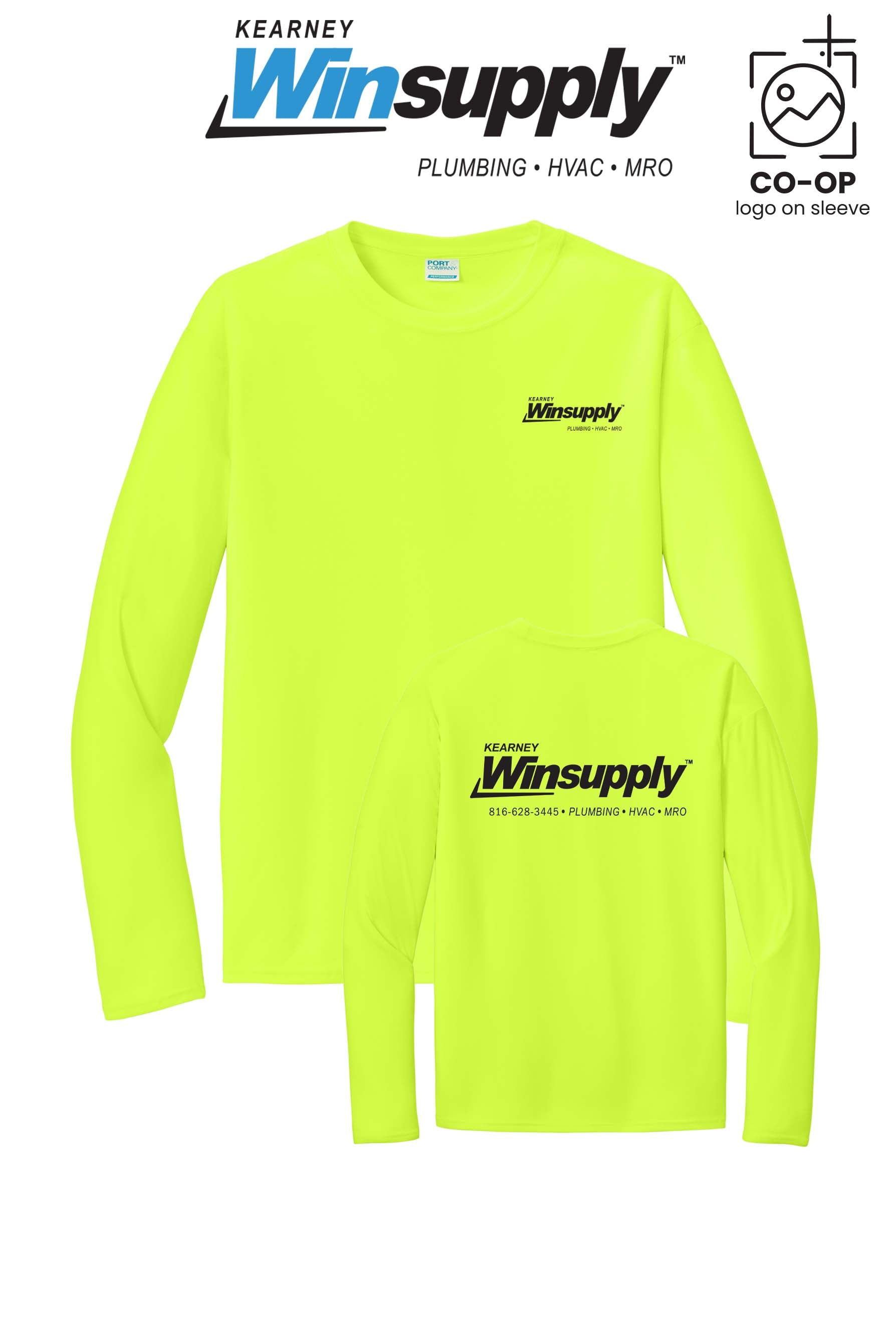 Port & Co™ Performance UPF 50 Long Sleeve - Kearney Winsupply