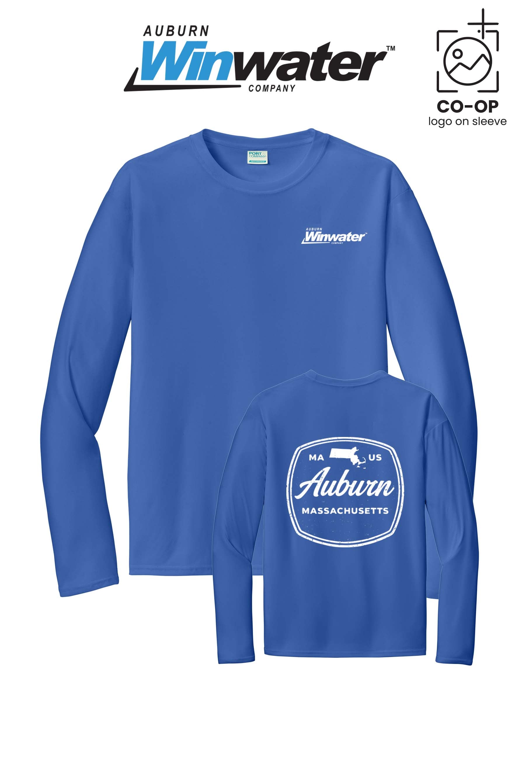 Port & Co™ Performance UPF 50 Long Sleeve - Auburn Winwater