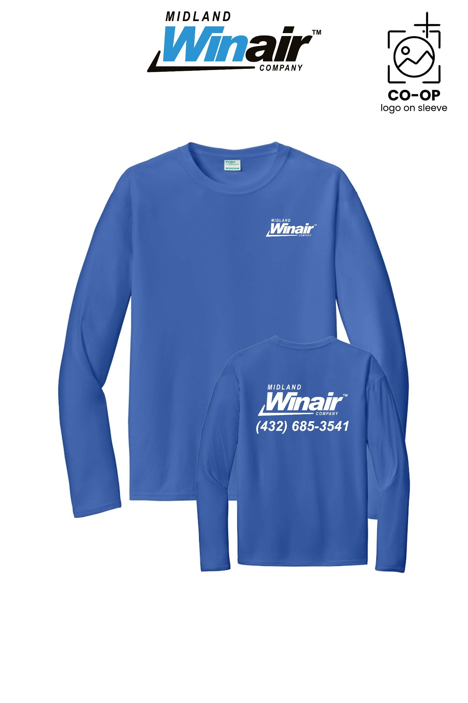 Port & Co™ Performance UPF 50 Long Sleeve - Midland Winair