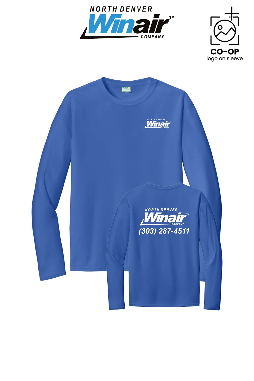 Port & Co™ Performance UPF 50 Long Sleeve - North Denver Winair