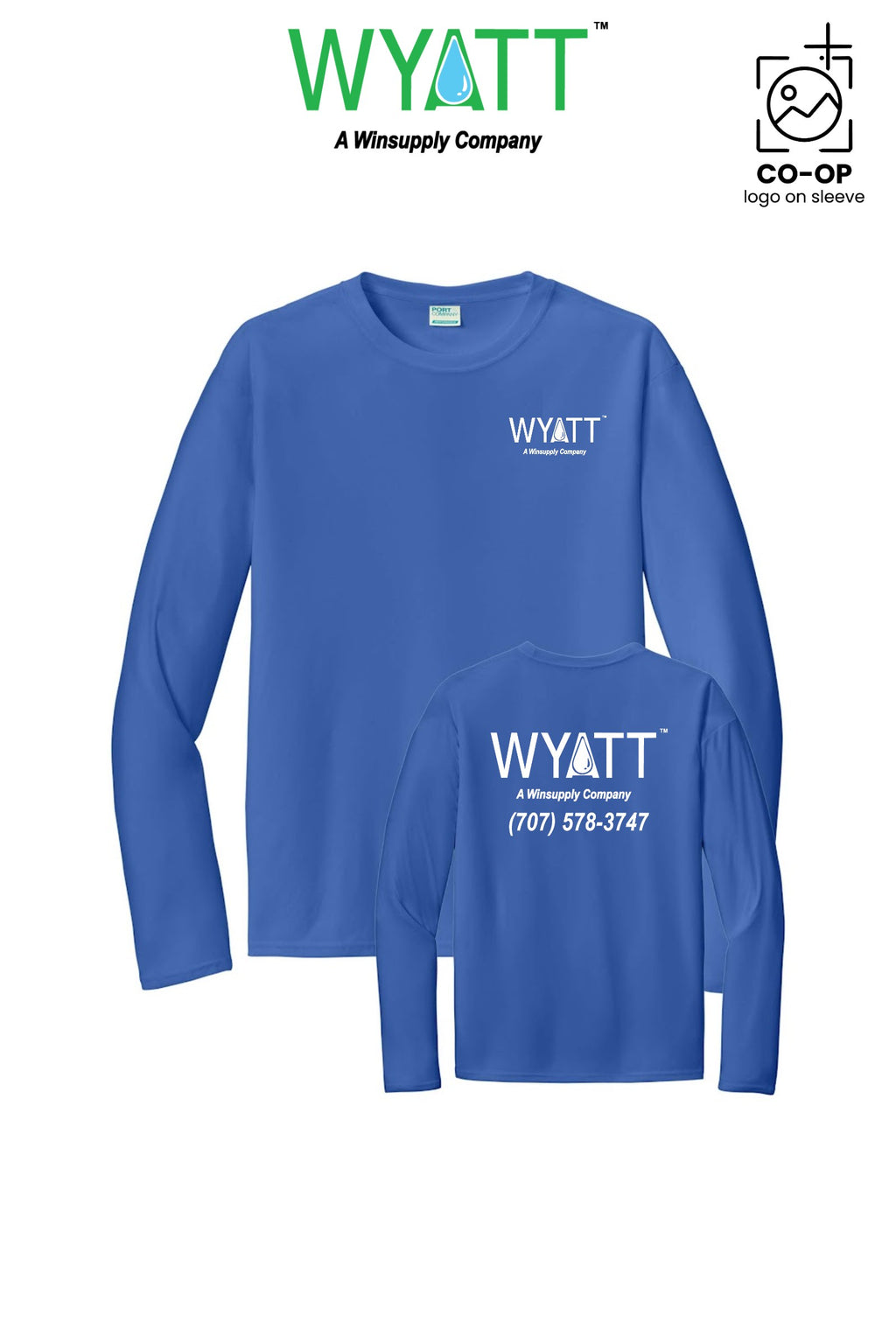 Port & Co™ Performance UPF 50 Long Sleeve - Wyatt Irrigation of Santa Rosa