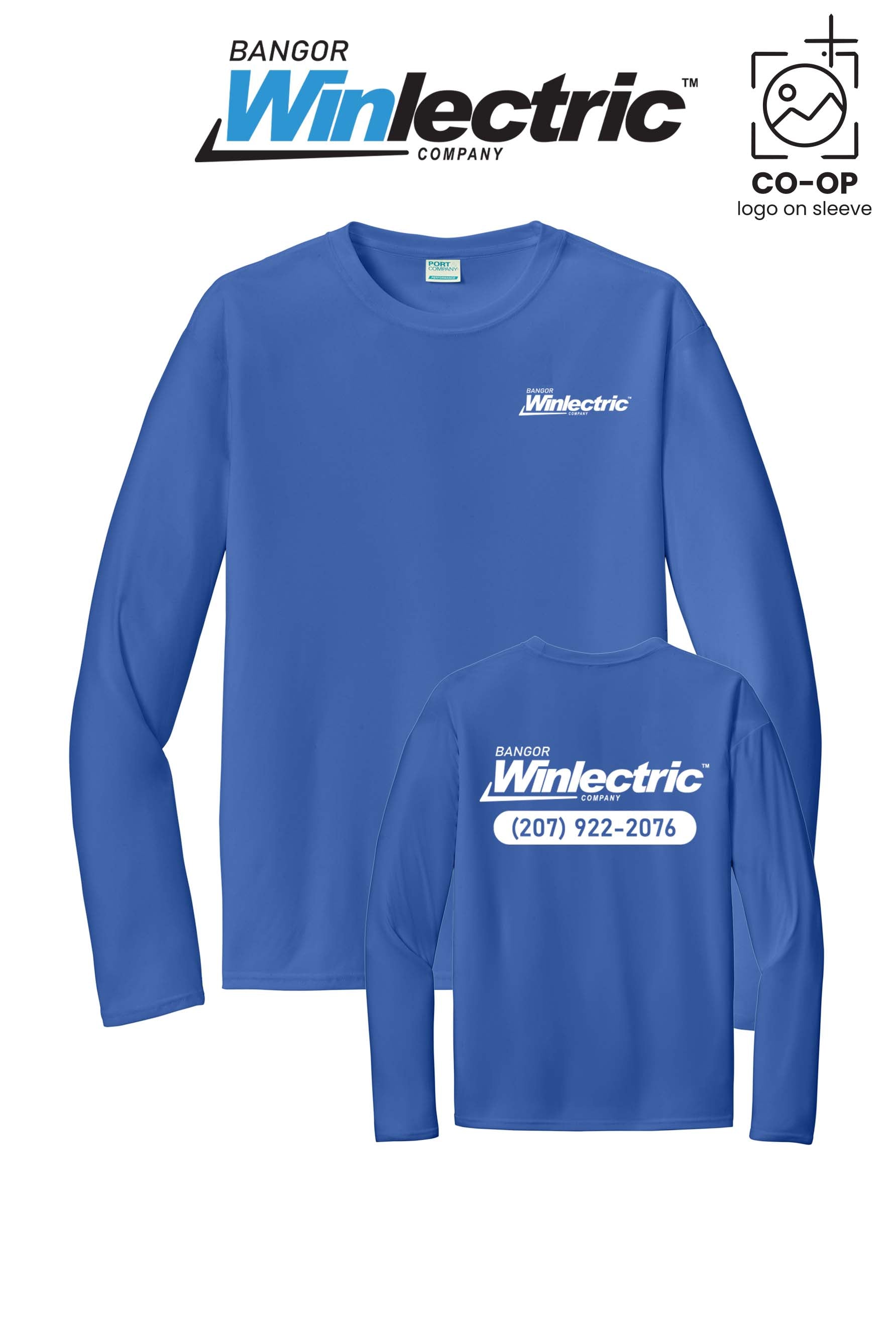 Port & Co™ Performance UPF 50 Long Sleeve - Winlectric Bangor