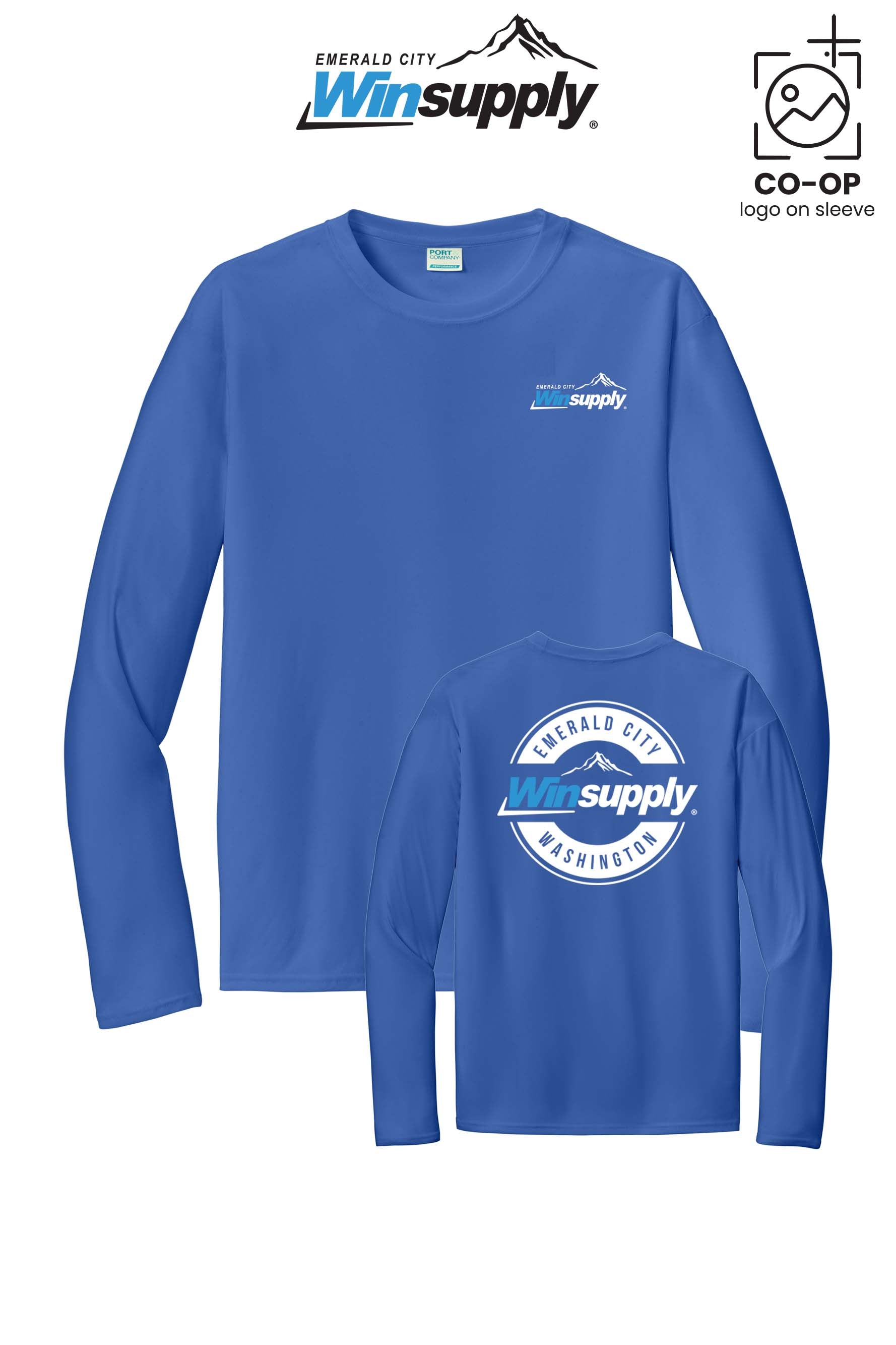 Port & Co™ Performance UPF 50 Long Sleeve - Winsupply Emerald City