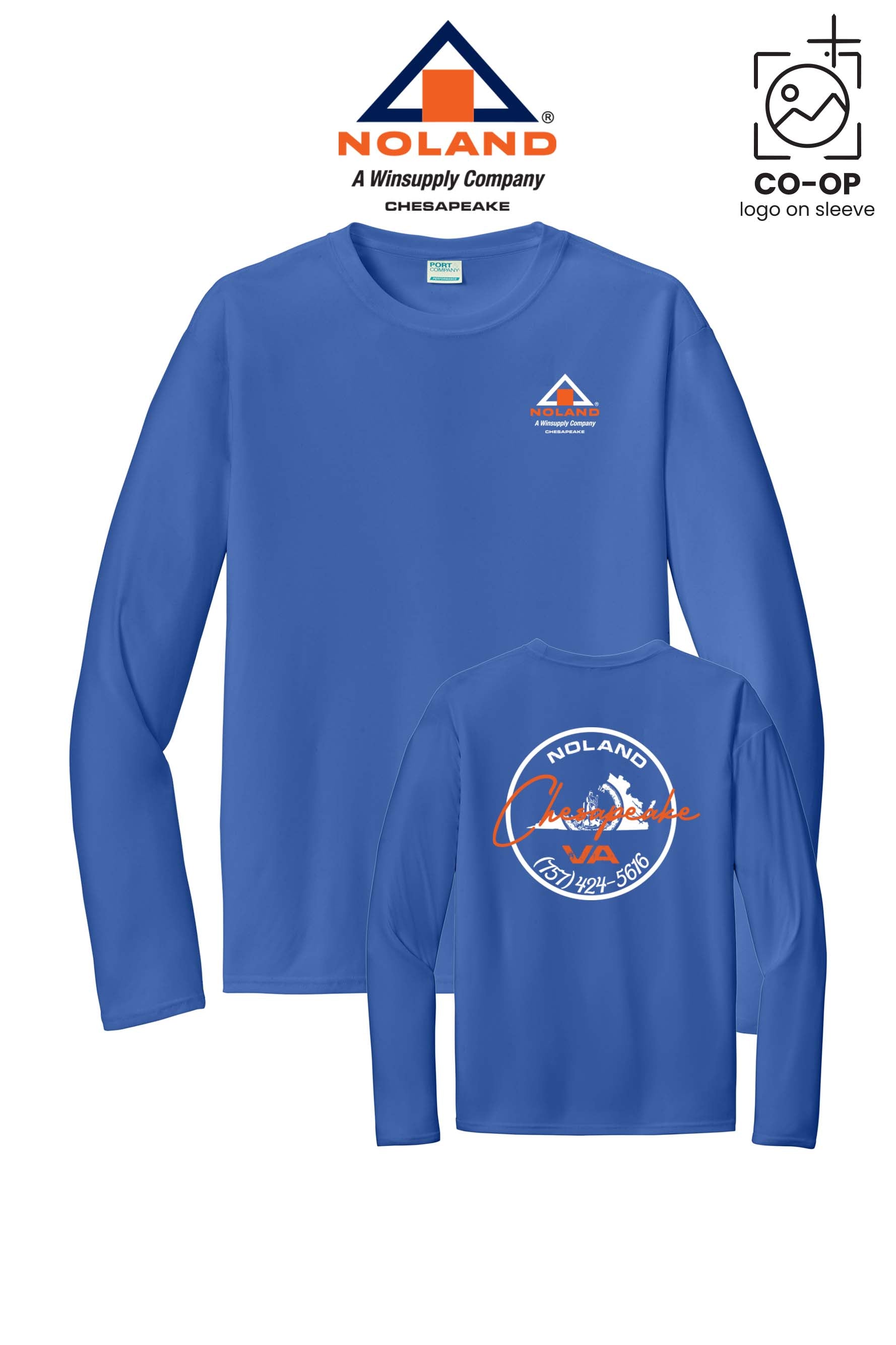 Port & Co™ Performance UPF 50 Long Sleeve - Noland Company Chesapeake