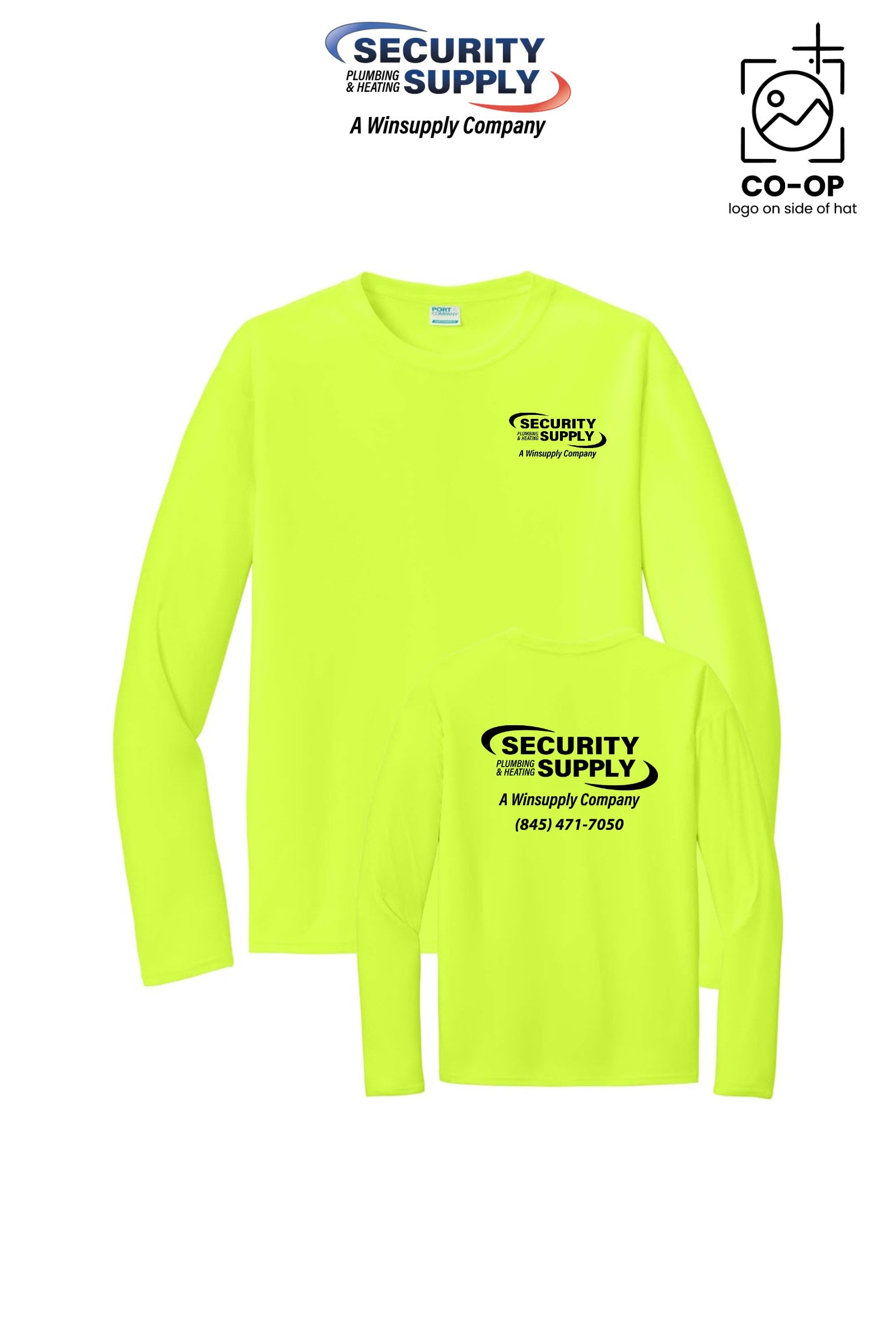 Port & Co™ Performance UPF 50 Long Sleeve - Security Plumbing & Heating Supply - Poughkeepsie, NY