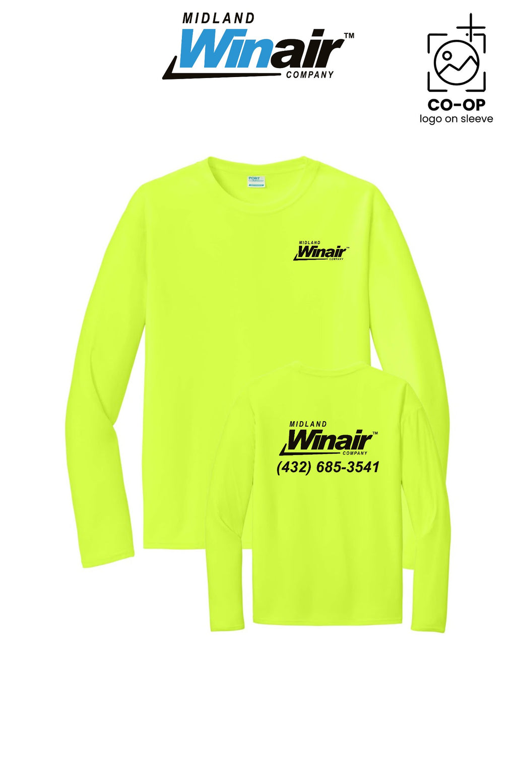 Port & Co™ Performance UPF 50 Long Sleeve - Midland Winair