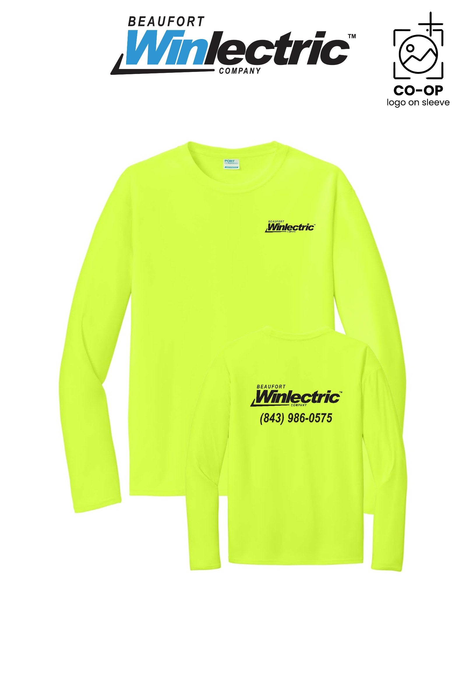 Port & Co™ Performance UPF 50 Long Sleeve - Beaufort Winlectric