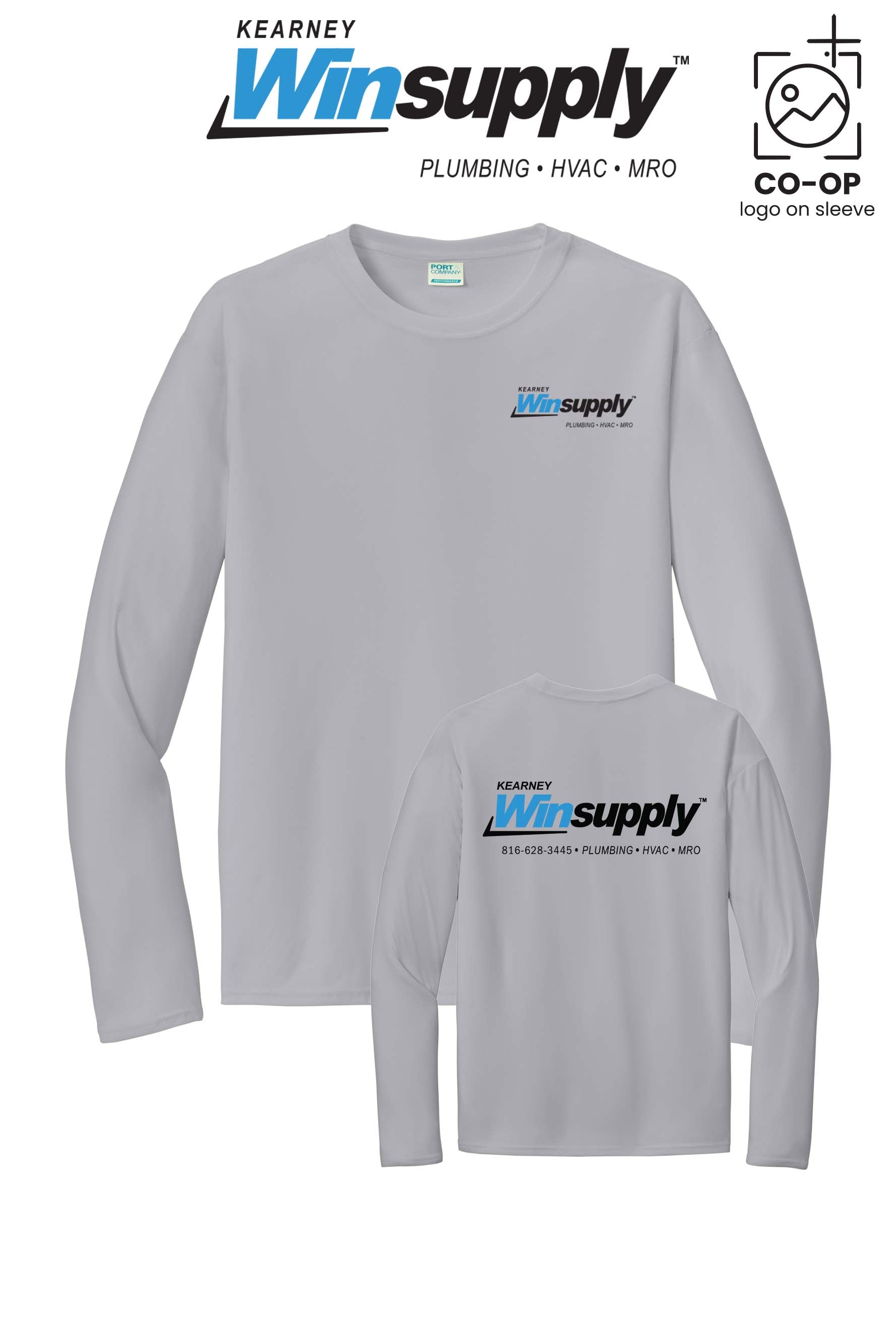 Port & Co™ Performance UPF 50 Long Sleeve - Kearney Winsupply