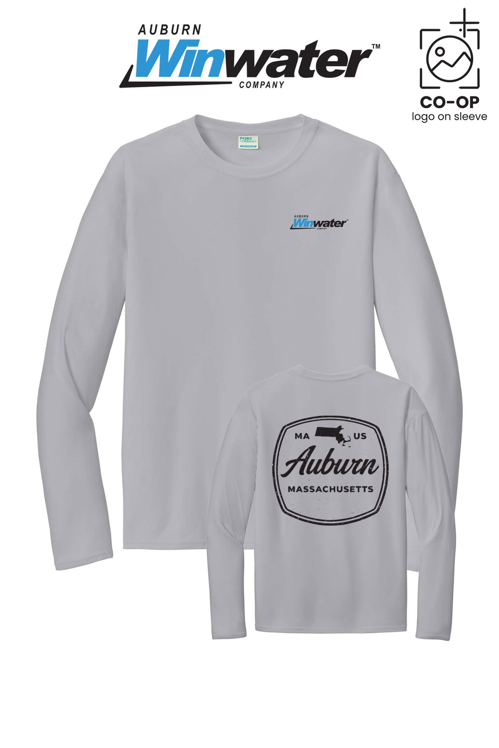 Port & Co™ Performance UPF 50 Long Sleeve - Auburn Winwater