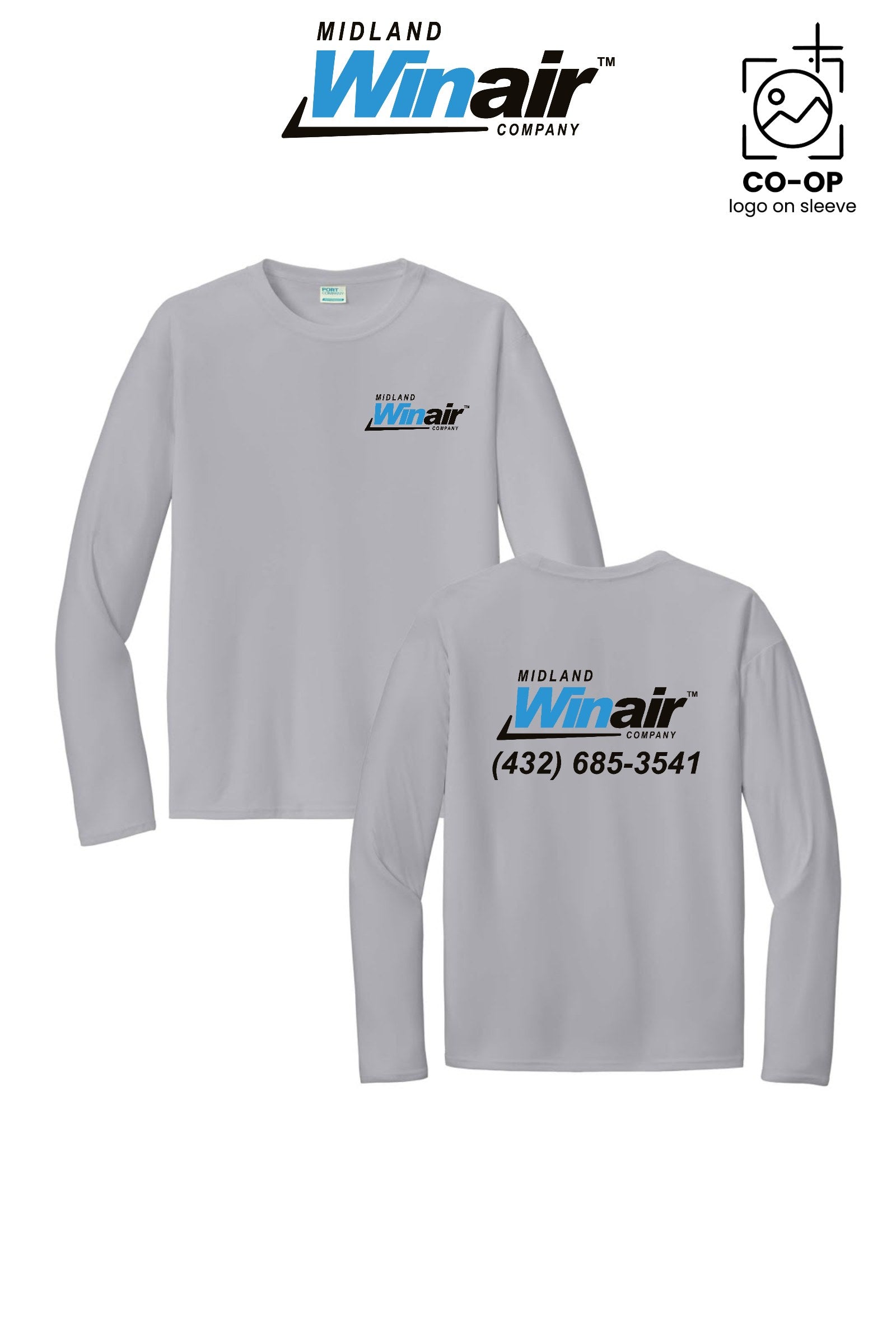 Port & Co™ Performance UPF 50 Long Sleeve - Midland Winair