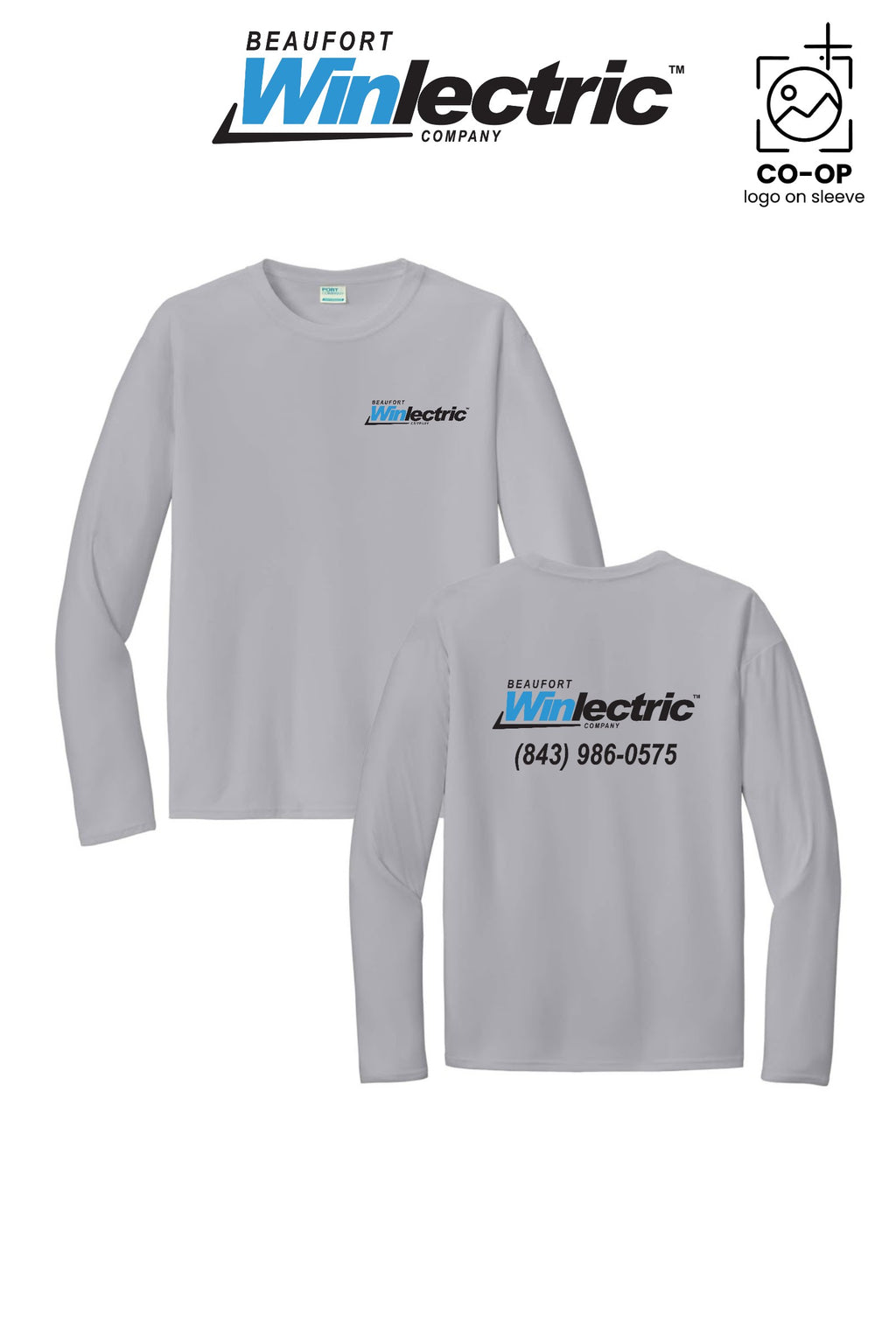 Port & Co™ Performance UPF 50 Long Sleeve - Beaufort Winlectric