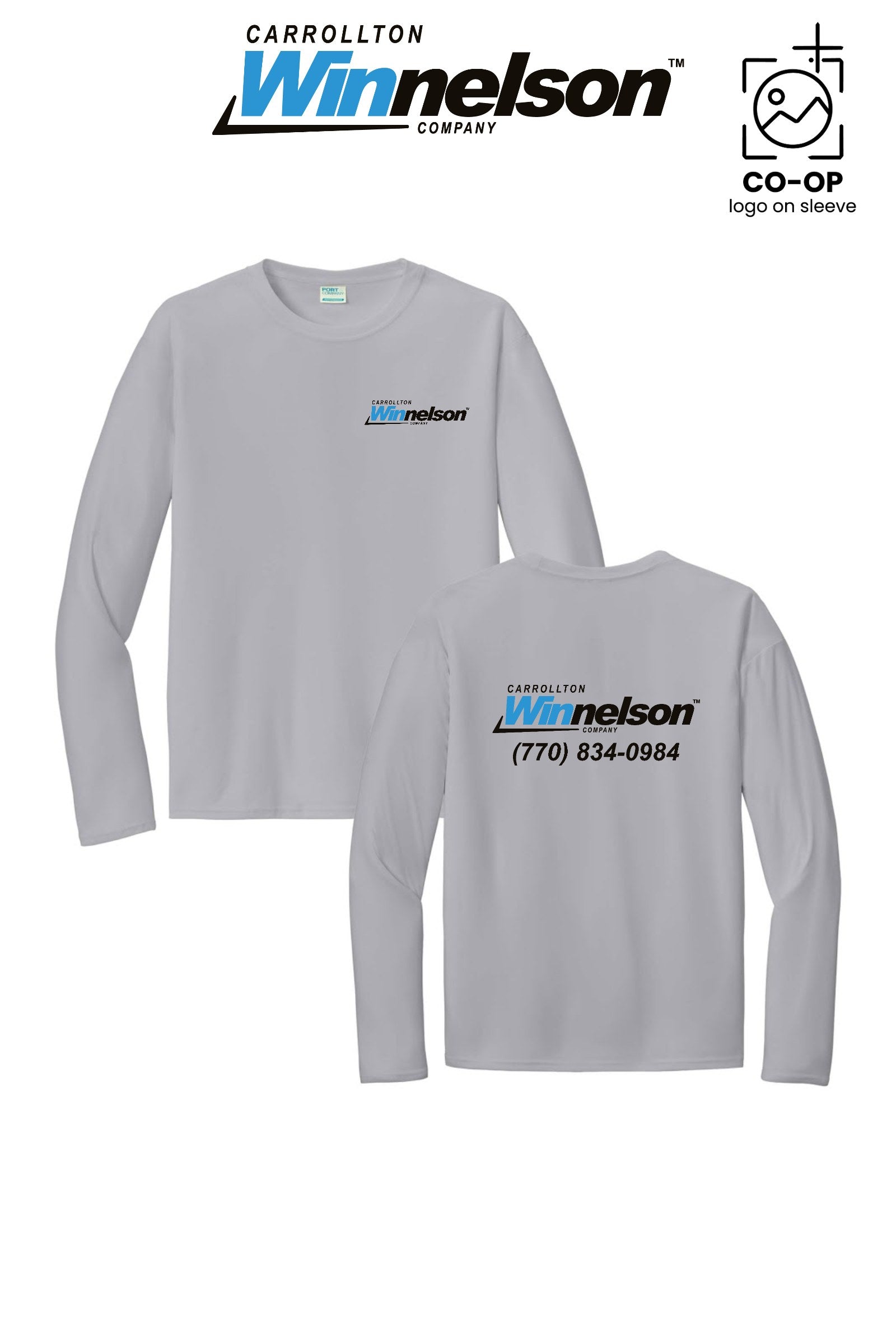 Port & Co™ Performance UPF 50 Long Sleeve - Carrollton Winnelson