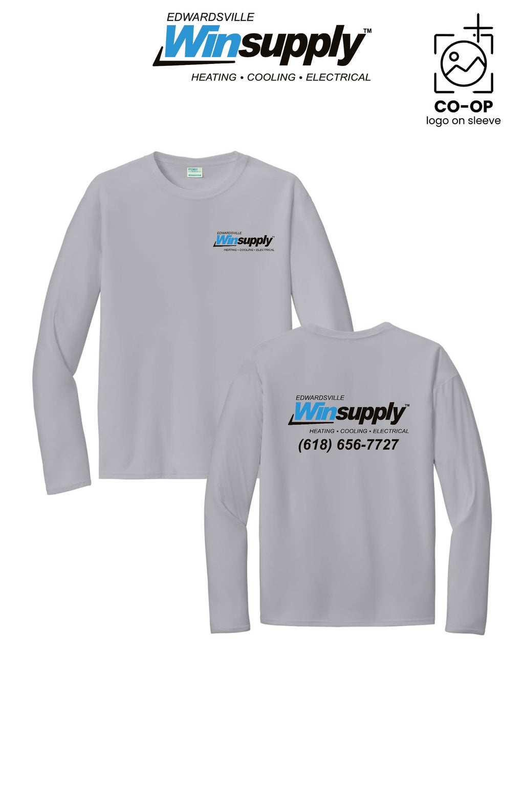 Port & Co™ Performance UPF 50 Long Sleeve - Edwardsville Winsupply