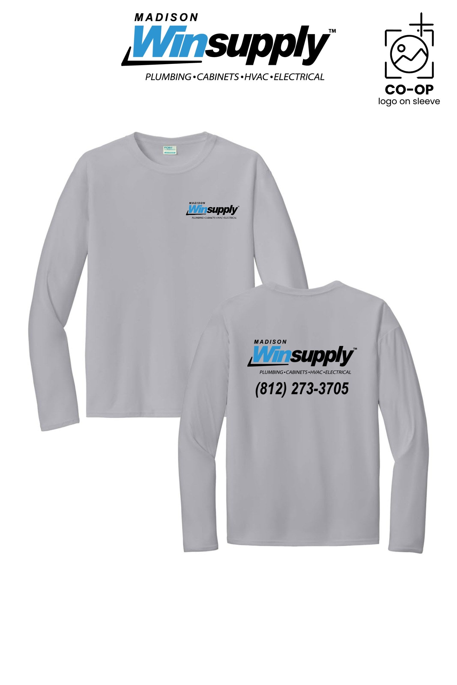 Port & Co™ Performance UPF 50 Long Sleeve - Madison Winsupply