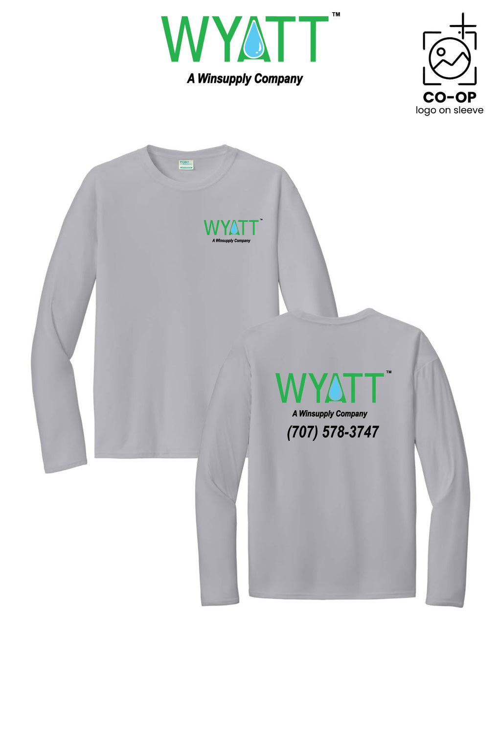 Port & Co™ Performance UPF 50 Long Sleeve - Wyatt Irrigation of Santa Rosa