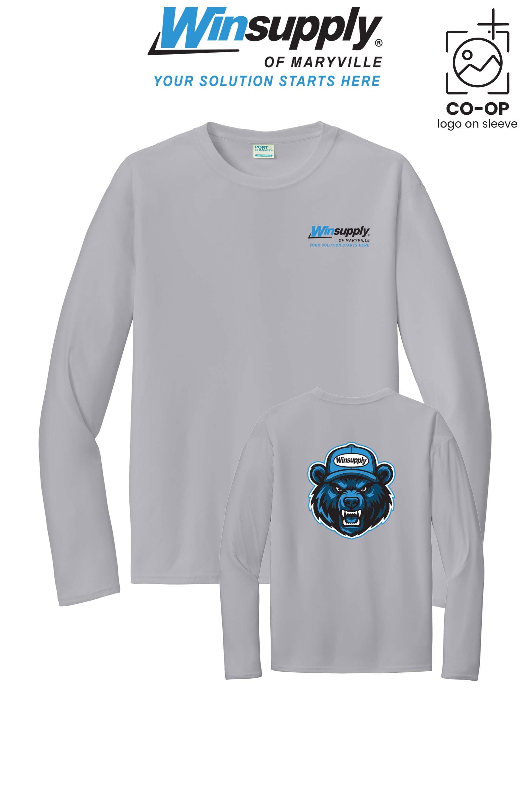 Port & Co™ Performance UPF 50 Long Sleeve - Winsupply of Maryville