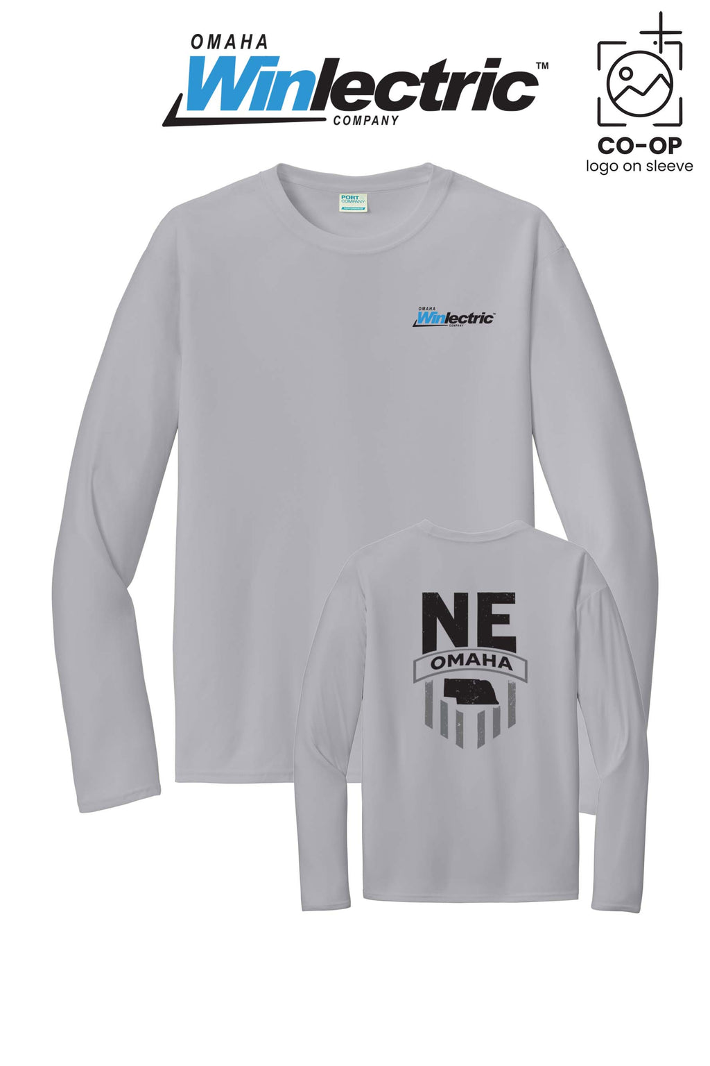 Port & Co™ Performance UPF 50 Long Sleeve - Omaha Winlectric
