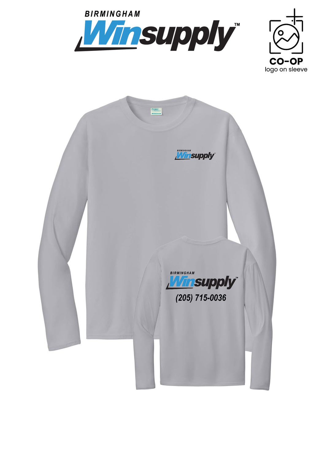 Port & Co™ Performance UPF 50 Long Sleeve - Birmingham Winsupply