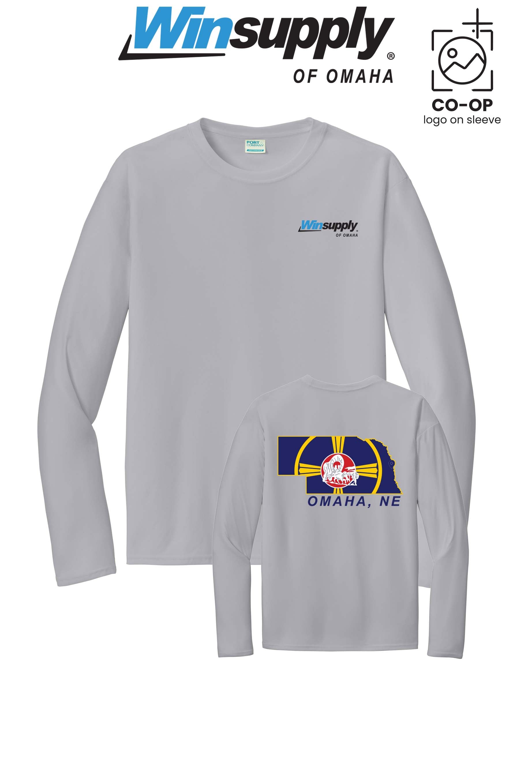 Port & Co™ Performance UPF 50 Long Sleeve - Winsupply of Omaha