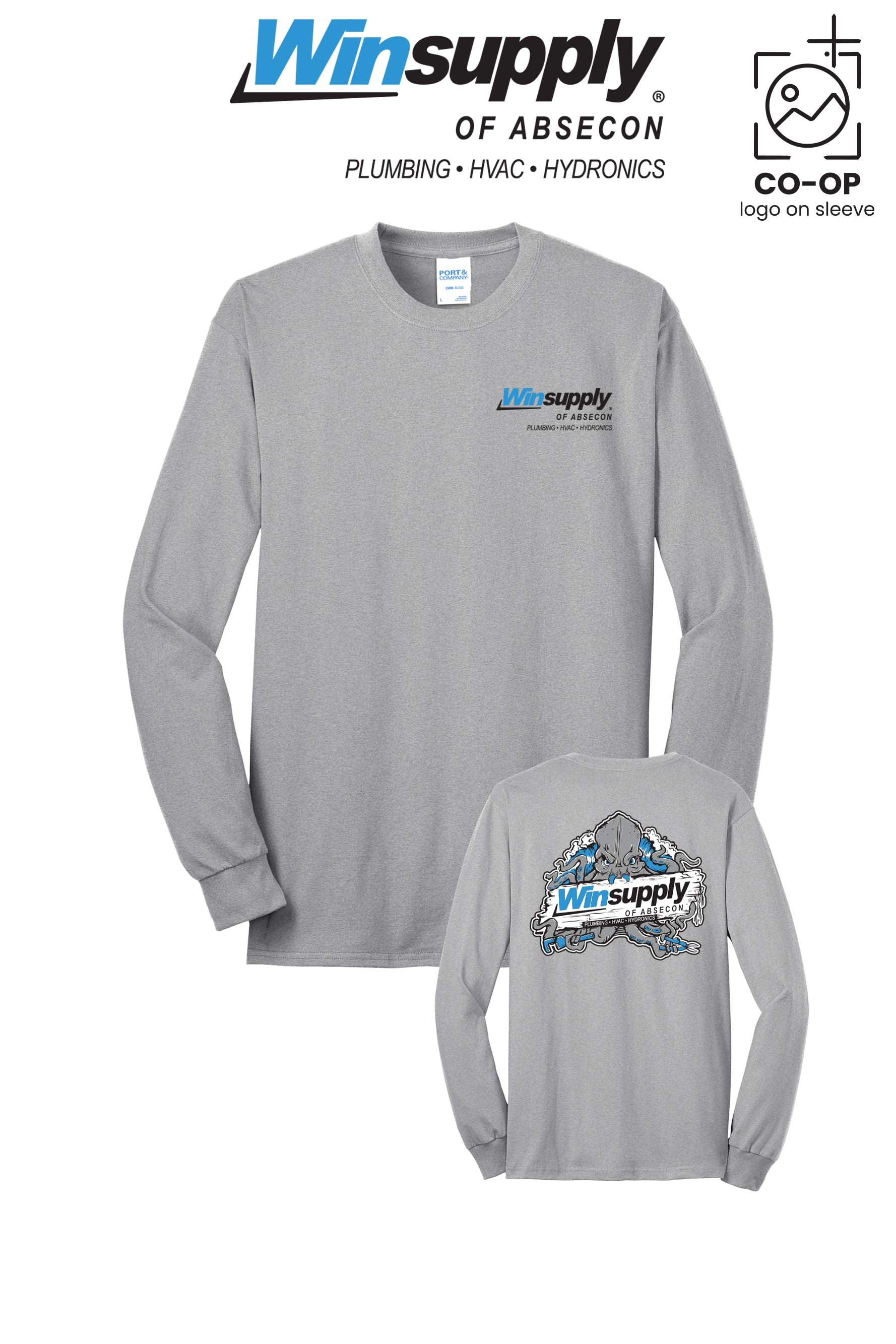 Port & Co™ Long Sleeve Core Blend Tee - Winsupply of Absecon
