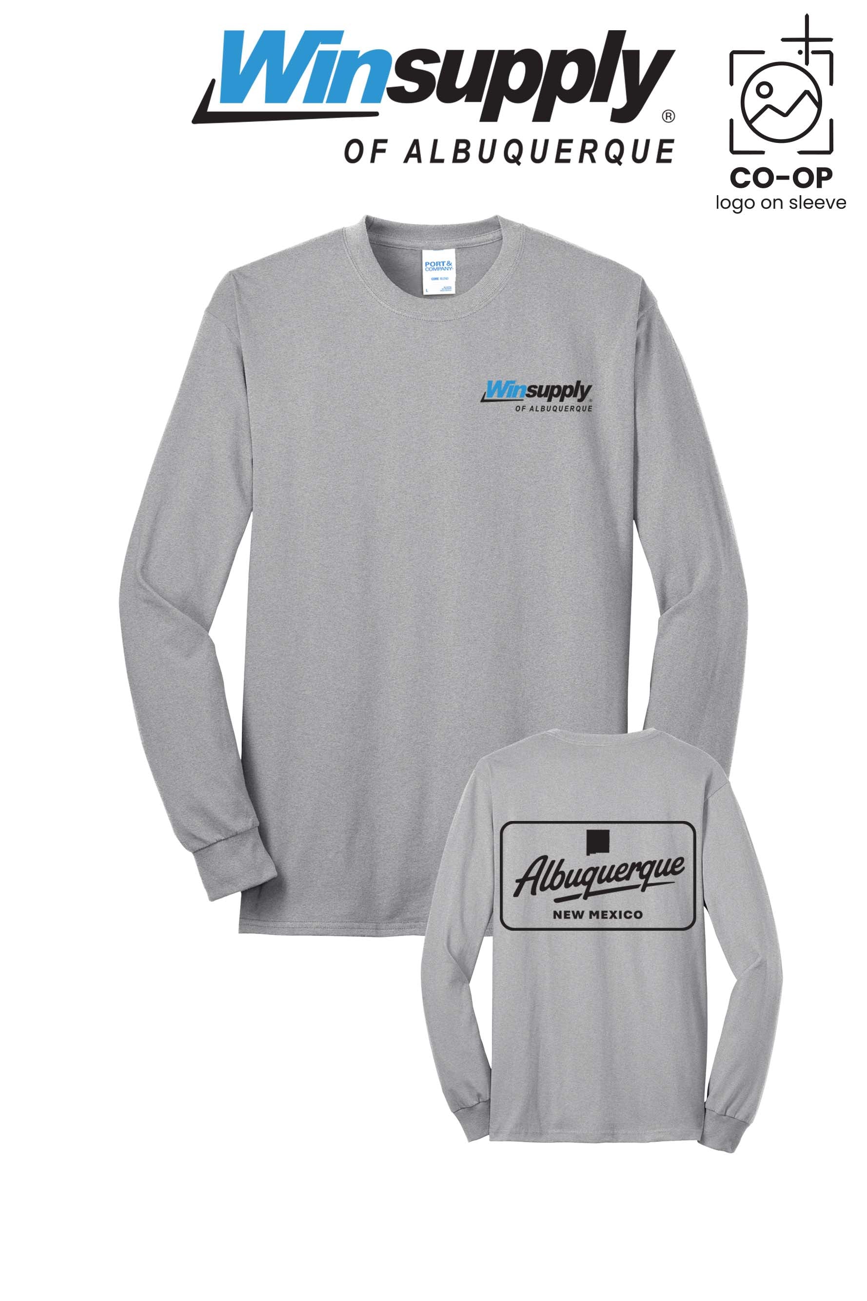 Port & Co™ Long Sleeve Core Blend Tee - Winsupply of Albuquerque
