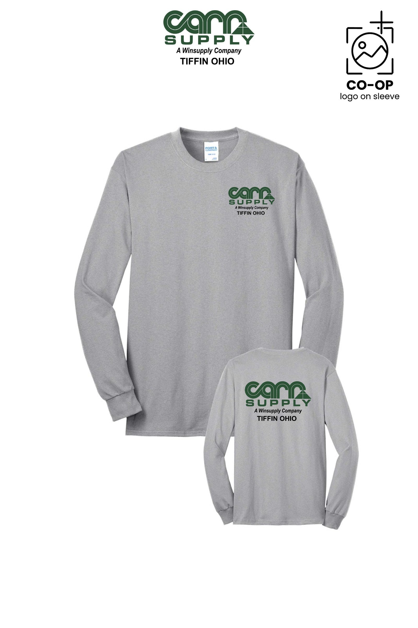 Port & Co™ Long Sleeve Core Blend Tee - Carr Supply - Tiffin