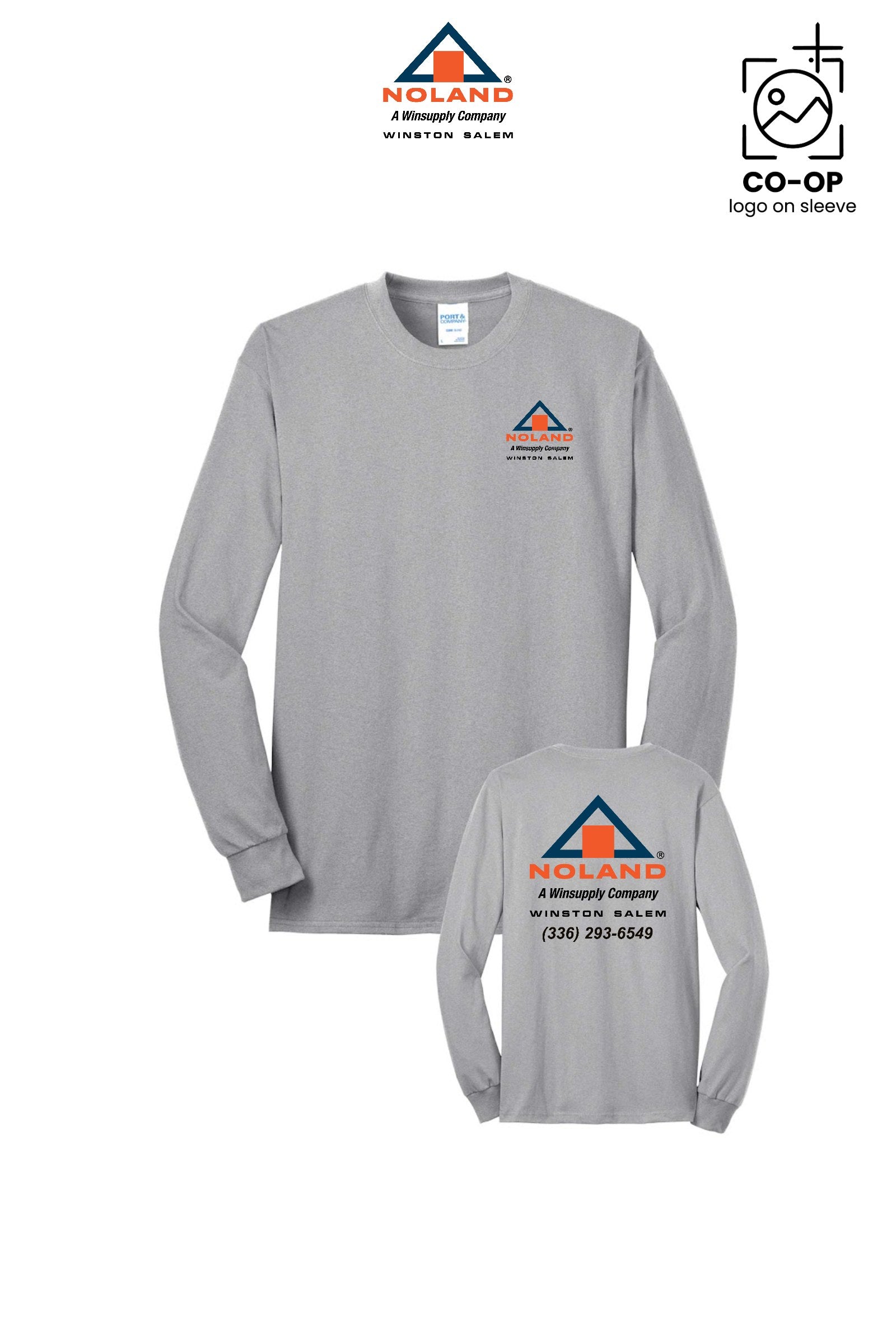 Port & Co™ Long Sleeve Core Blend Tee - Winston Salem Noland