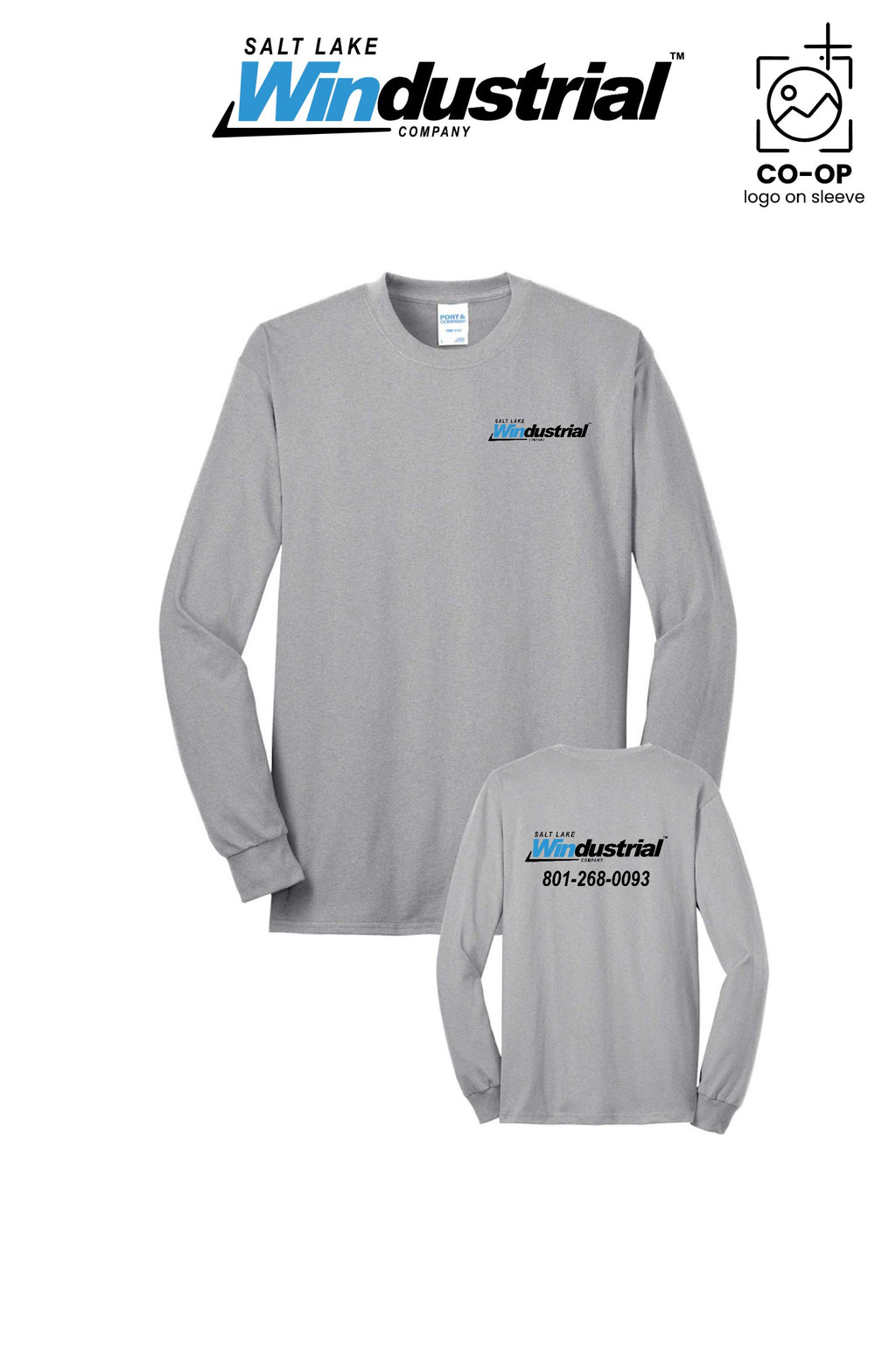 Port & Co™ Long Sleeve Core Blend Tee - Salt Lake Windustrial