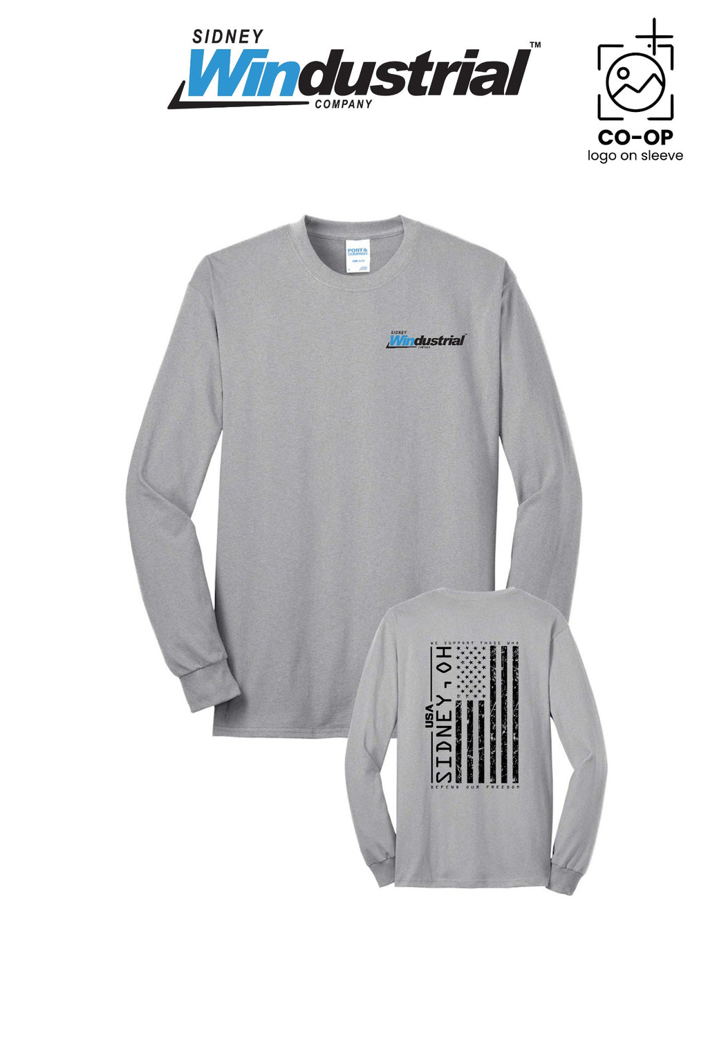 Port & Co™ Long Sleeve Core Blend Tee - Sidney Windustrial