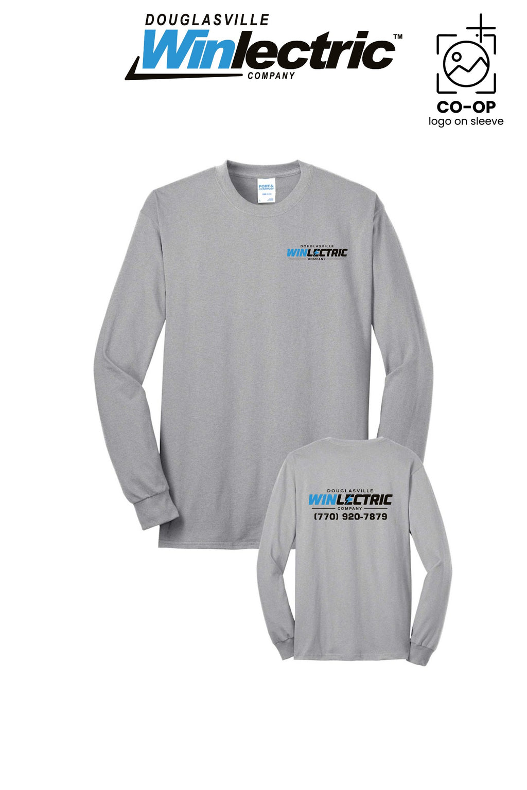 Port & Co™ Long Sleeve Core Blend Tee - Douglasville Winlectric