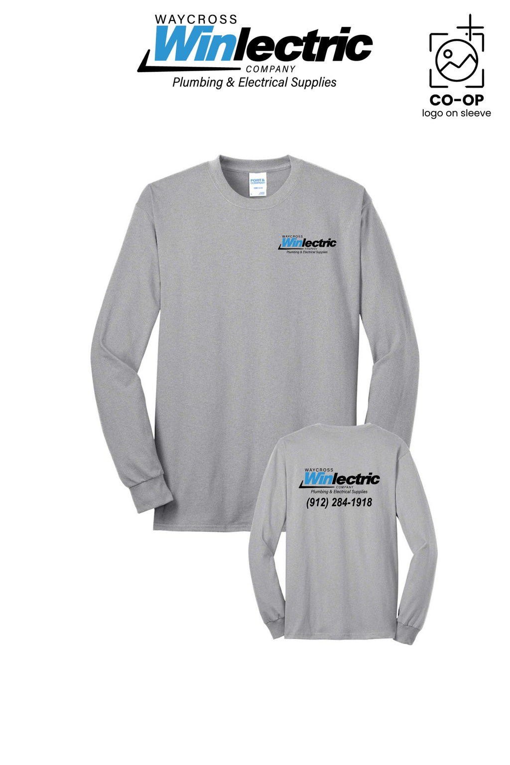 Port & Co™ Long Sleeve Core Blend Tee - Waycross Winlectric