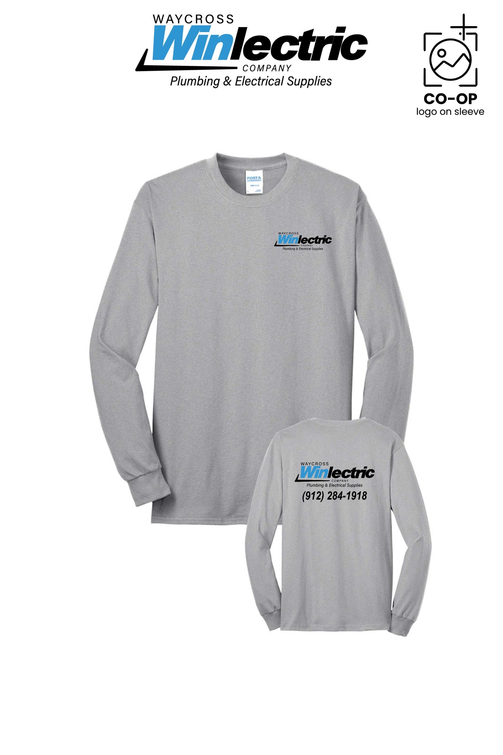 Port & Co™ Long Sleeve Core Blend Tee - Waycross Winlectric