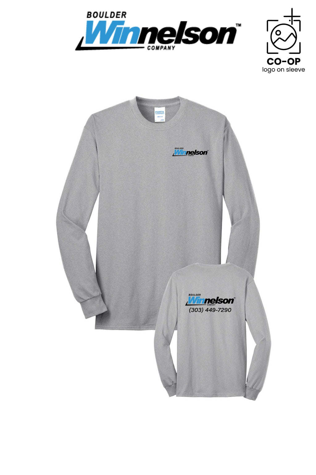 Port & Co™ Long Sleeve Core Blend Tee - Boulder Winnelson