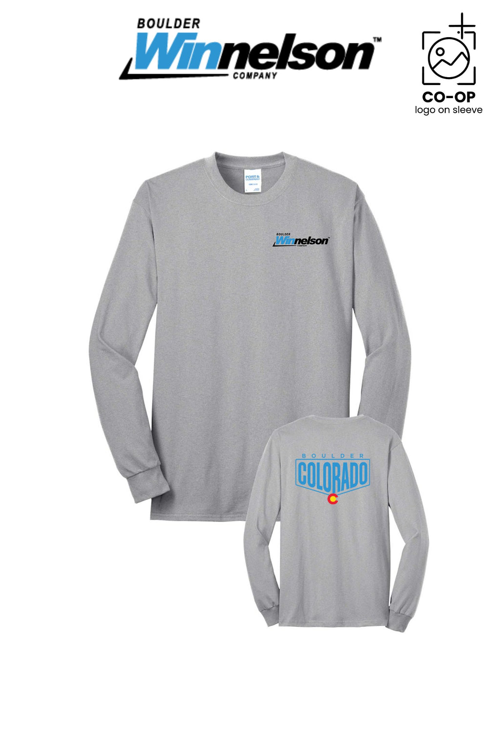 Port & Co™ Long Sleeve Core Blend Tee - Boulder Winnelson