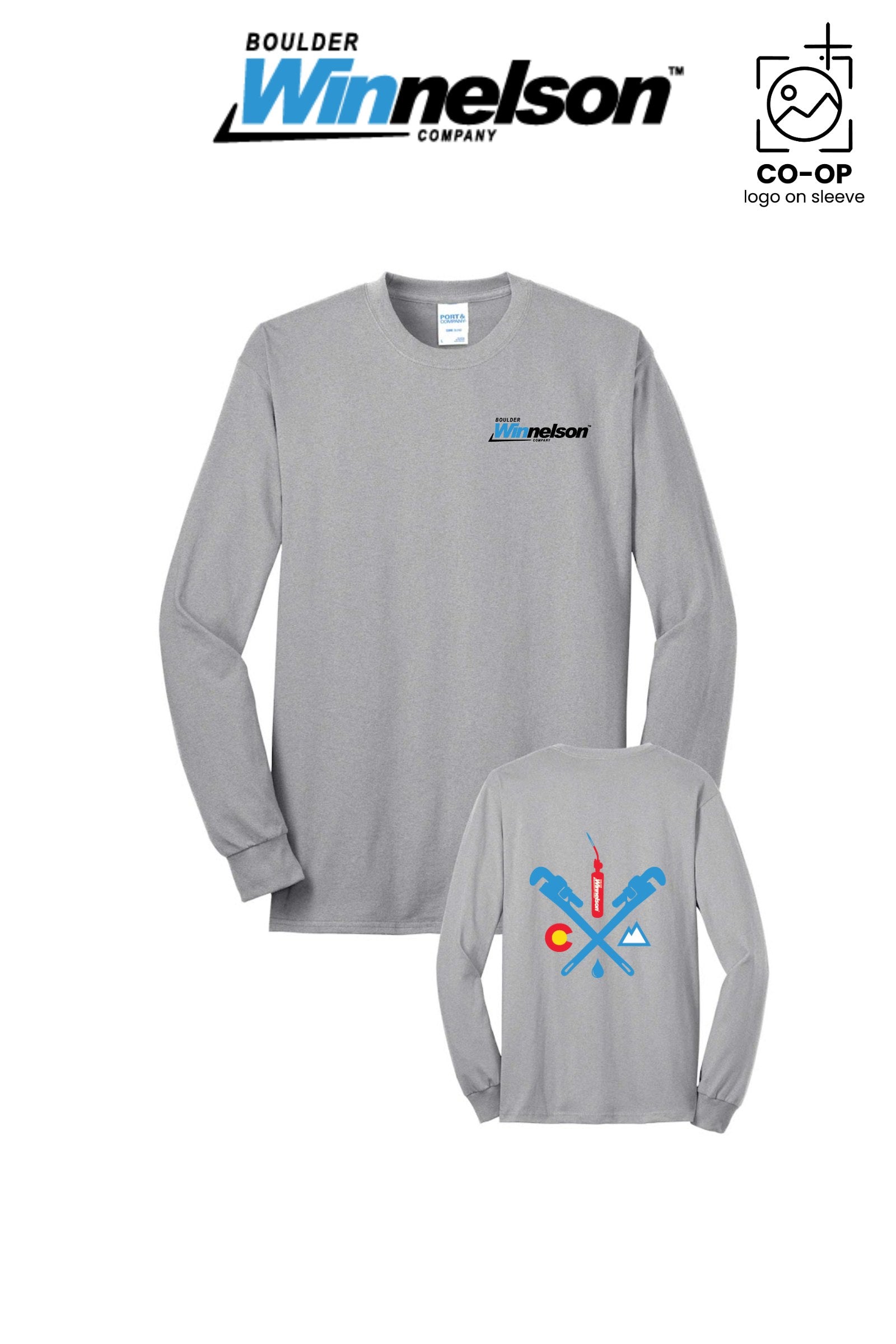 Port & Co™ Long Sleeve Core Blend Tee - Boulder Winnelson