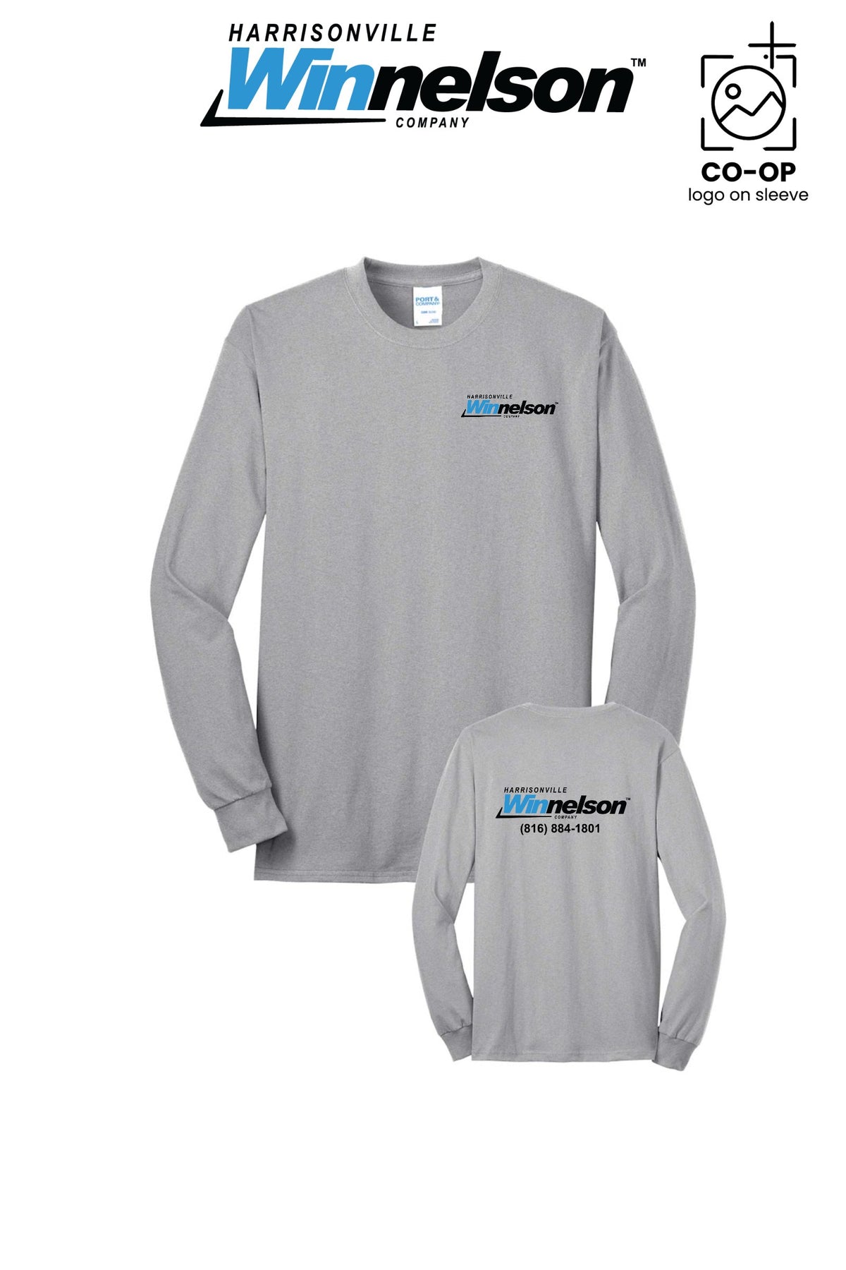 Port & Co™ Long Sleeve Core Blend Tee - Harrisonville Winnelson