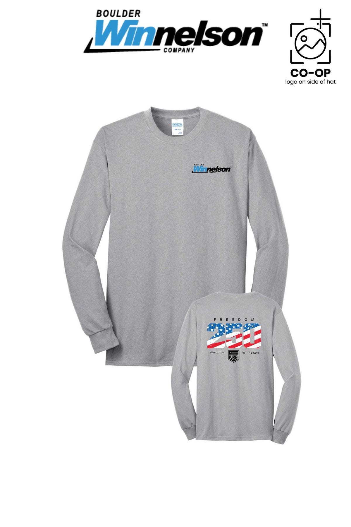 Port & Co™ Long Sleeve Core Blend Tee - Memphis Winnelson
