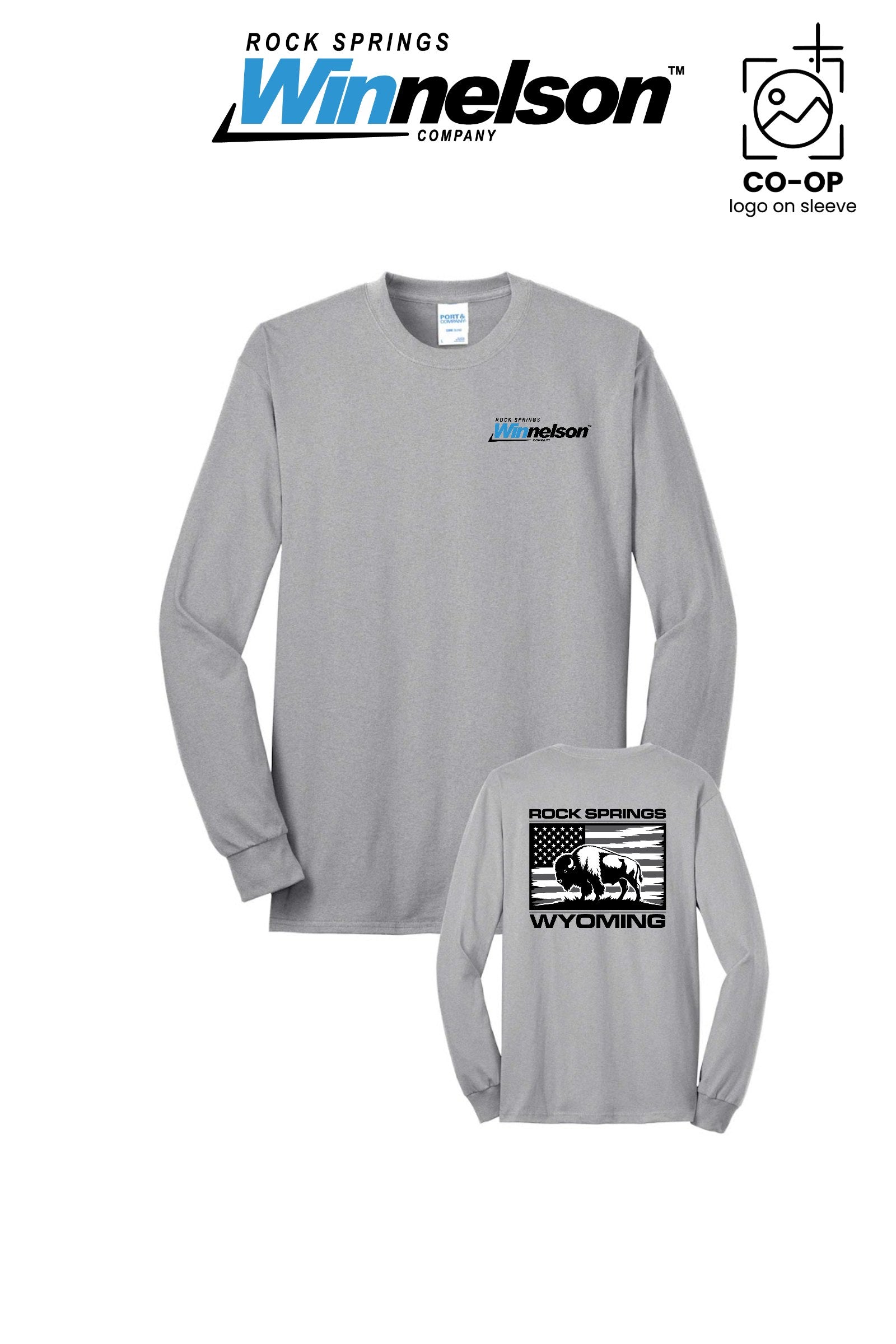 Port & Co™ Long Sleeve Core Blend Tee - Rock Springs Winnelson