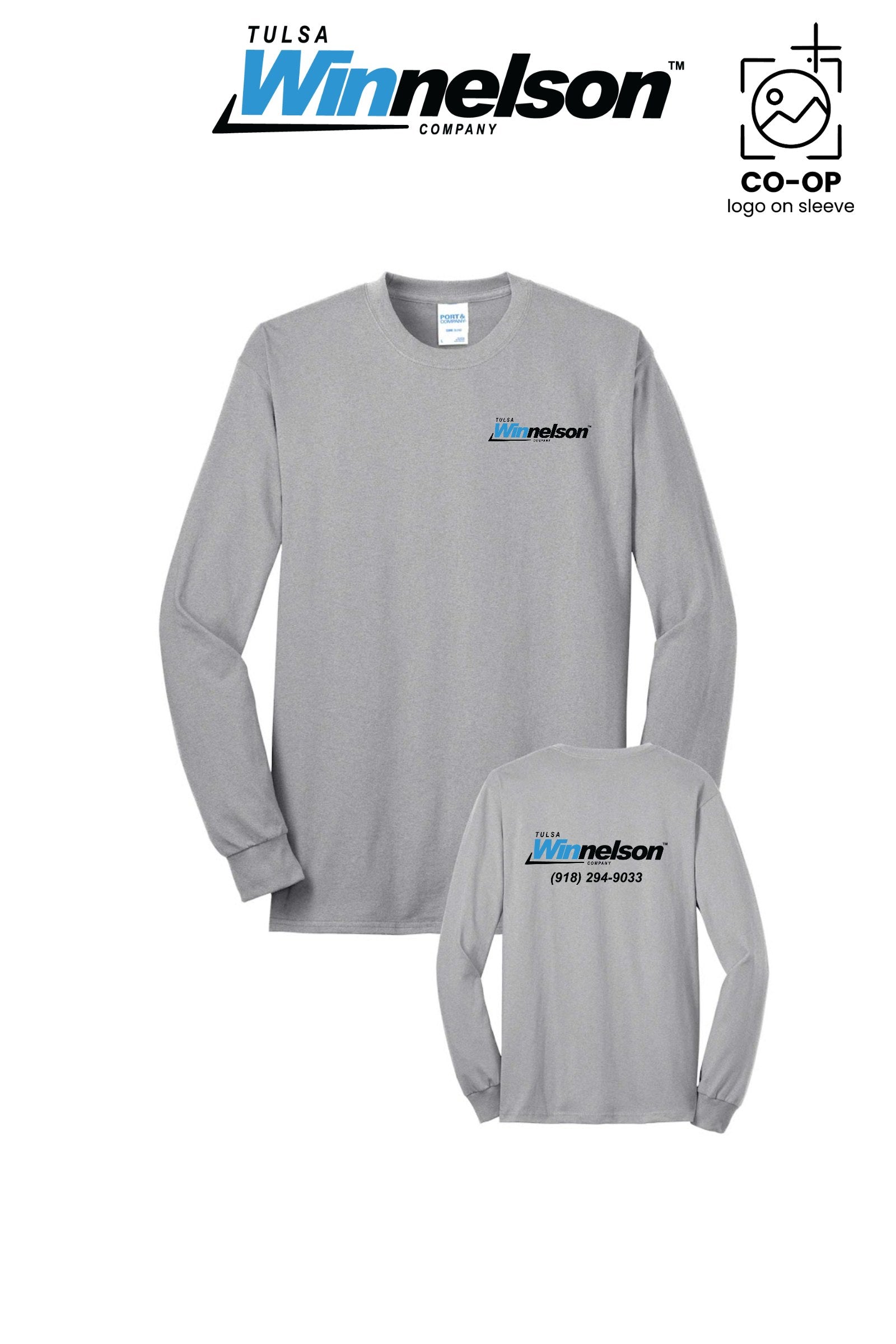 Port & Co™ Long Sleeve Core Blend Tee - Tulsa Winnelson