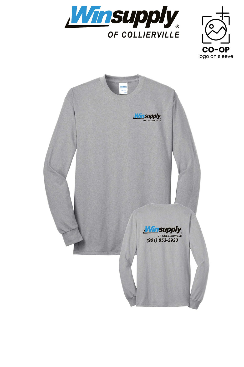 Port & Co™ Long Sleeve Core Blend Tee - Winsupply of Collierville