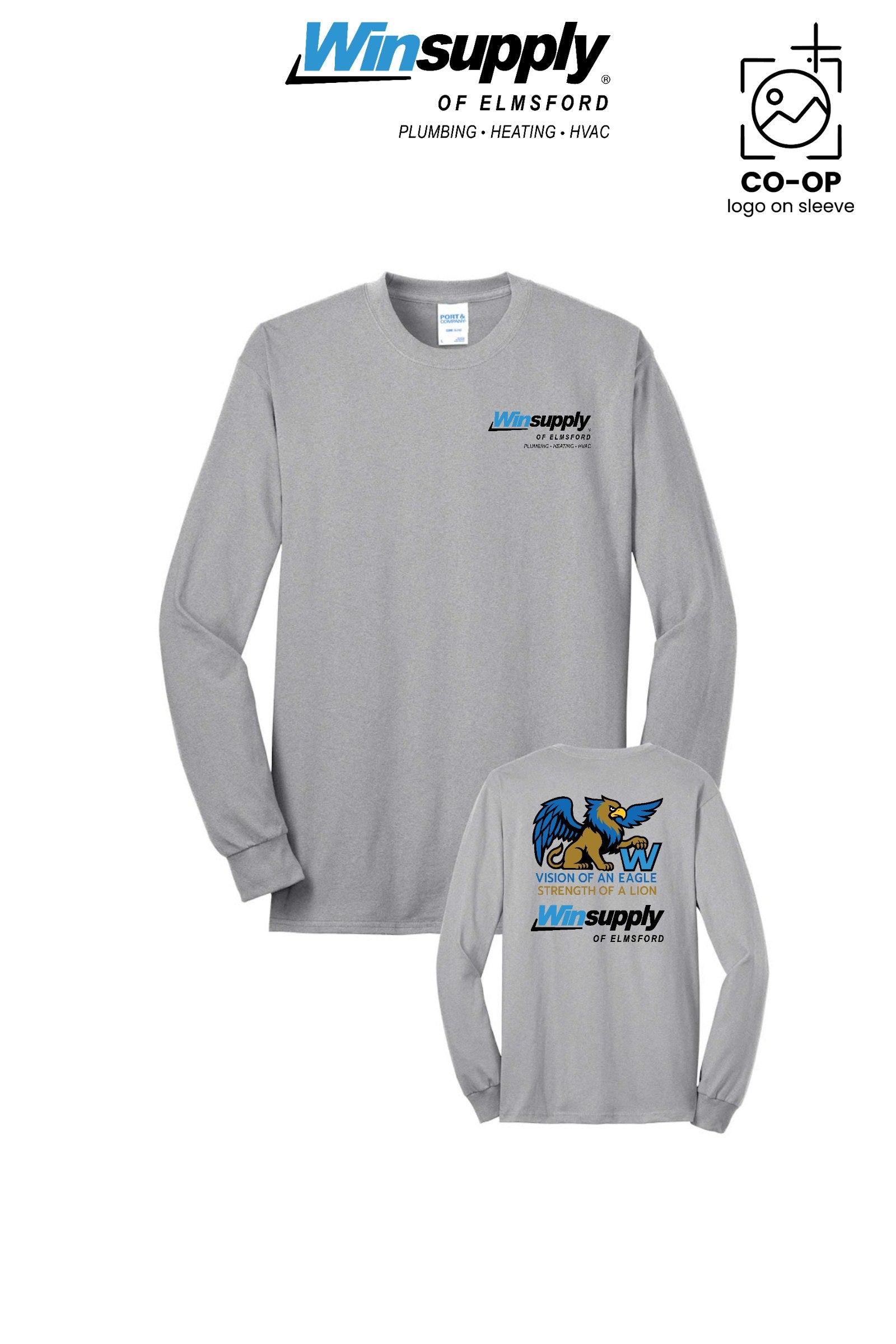 Port & Co™ Long Sleeve Core Blend Tee - Winsupply of Elmsford