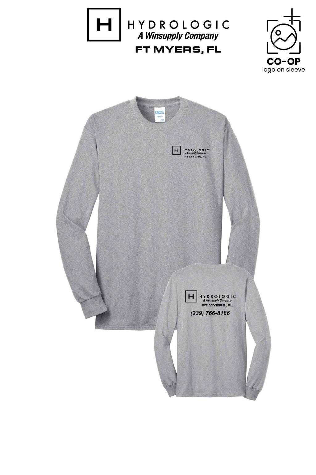 Port & Co™ Long Sleeve Core Blend Tee - Winsupply Ft Myers FL Co.
