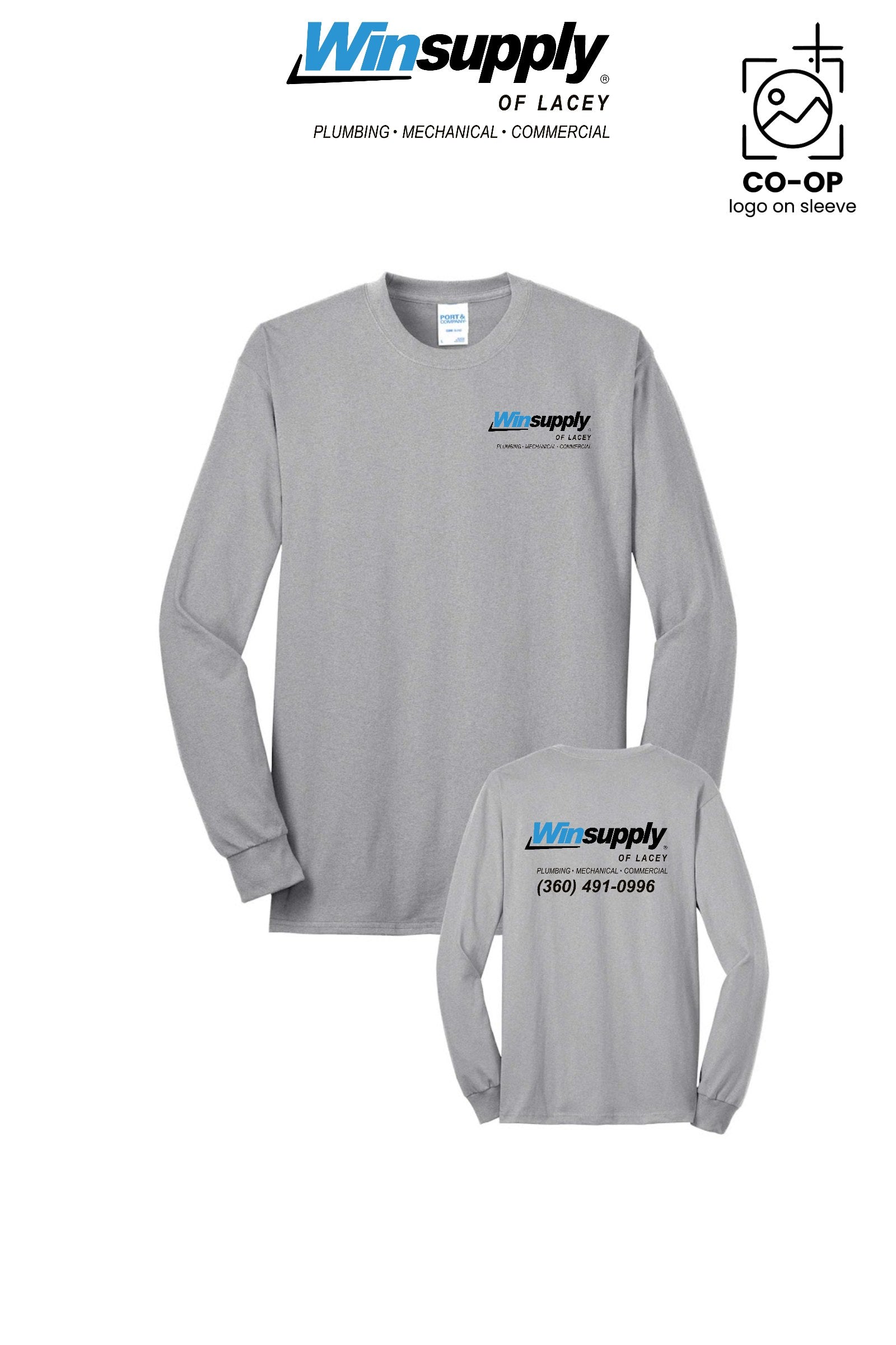 Port & Co™ Long Sleeve Core Blend Tee - Winsupply of Lacey