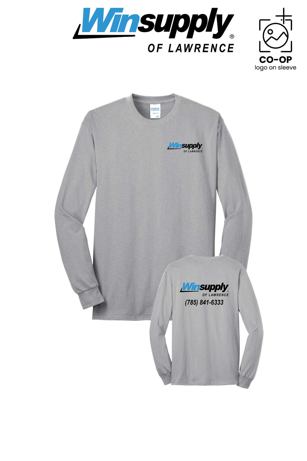 Port & Co™ Long Sleeve Core Blend Tee - Winsupply of Lawrence